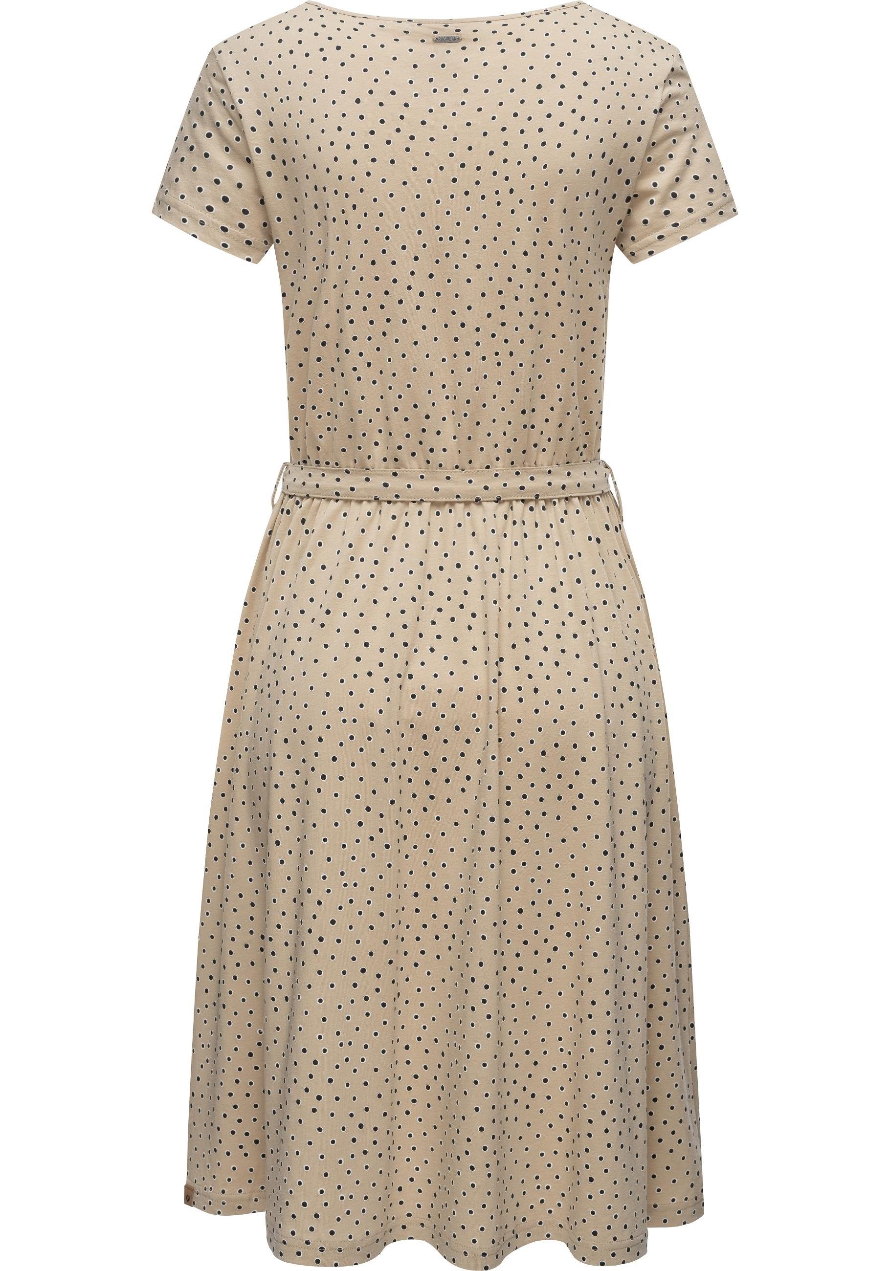 Ragwear Shirtkleid Olina Dress Organic Sommerkleid mit Print und Gürtel