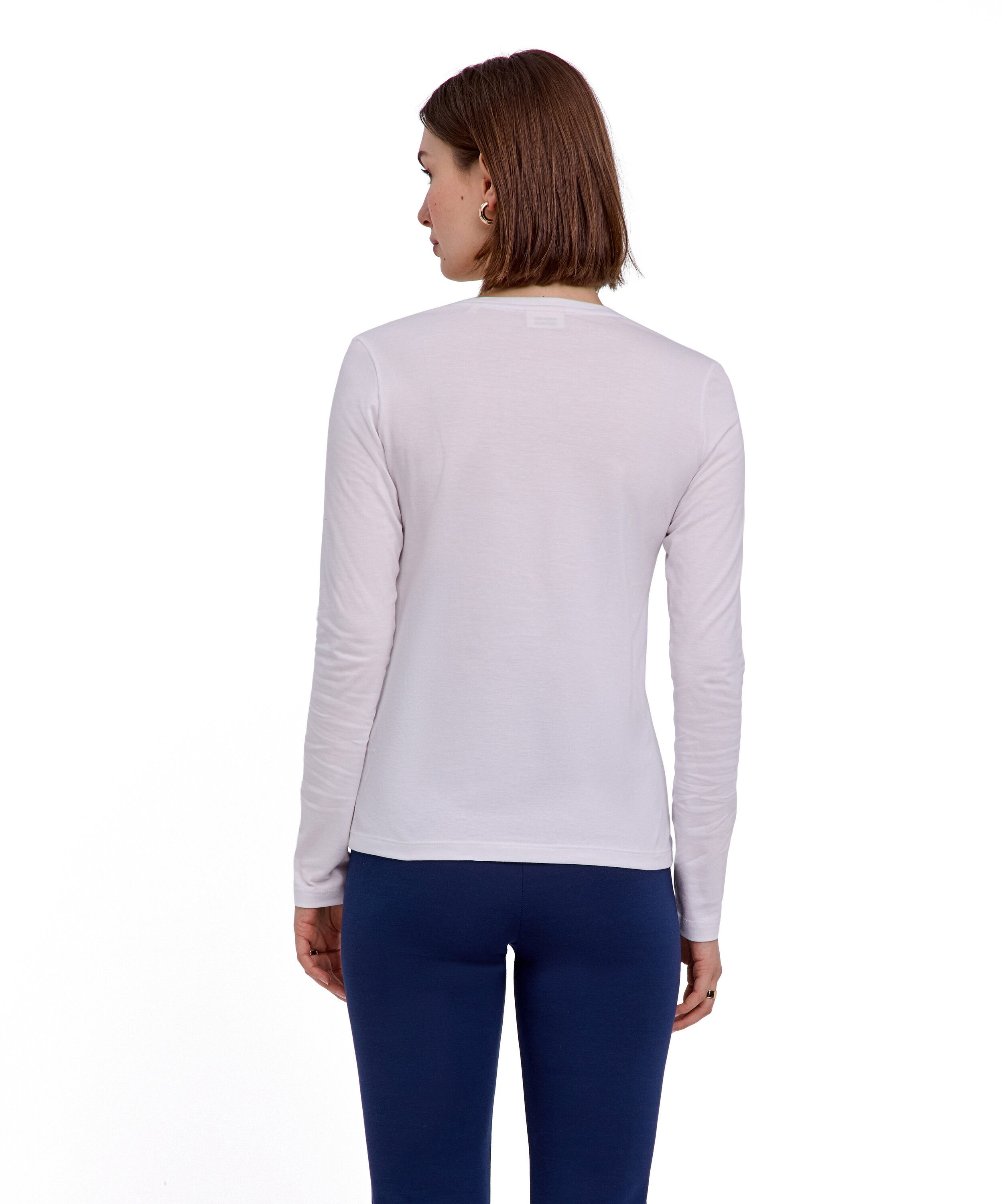 FALKE T-Shirt Essential Cotton Langarmshirt aus reiner Baumwolle (1-tlg., 1) aus reiner Baumwolle