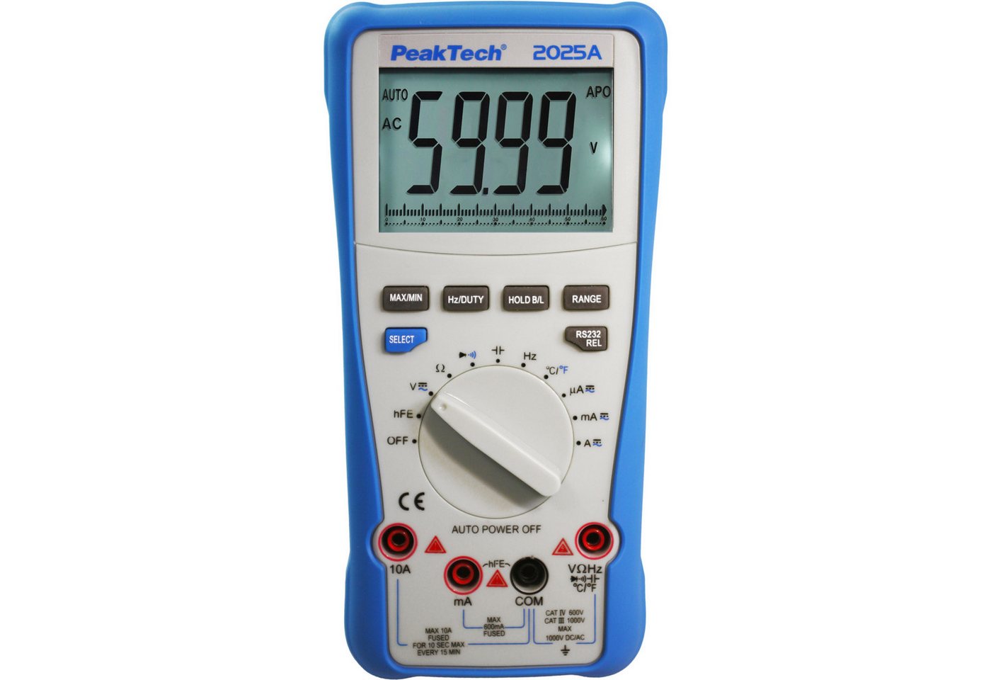 Thumbnail - PeakTech Strommessgerät PEAKTECH True RMS Multimeter, P 2025 A, 1000 V AC