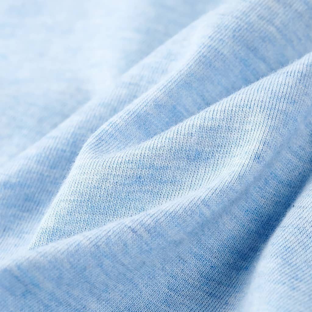 vidaXL T-Shirt Kinder-T-Shirt Hellblau Melange 92