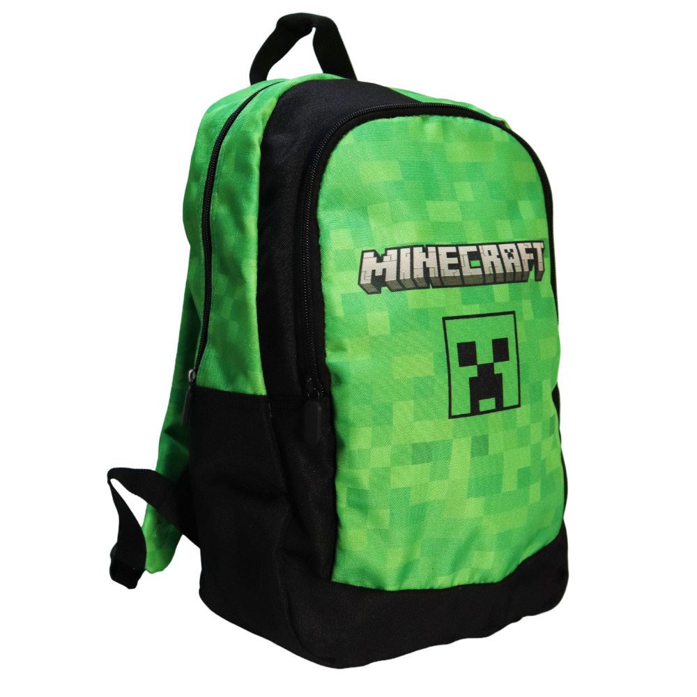 Minecraft Kinderrucksack Minecraft Creeper 2tlg Rucksack Backpack Federtasche (Spar-Set, 2-tlg)