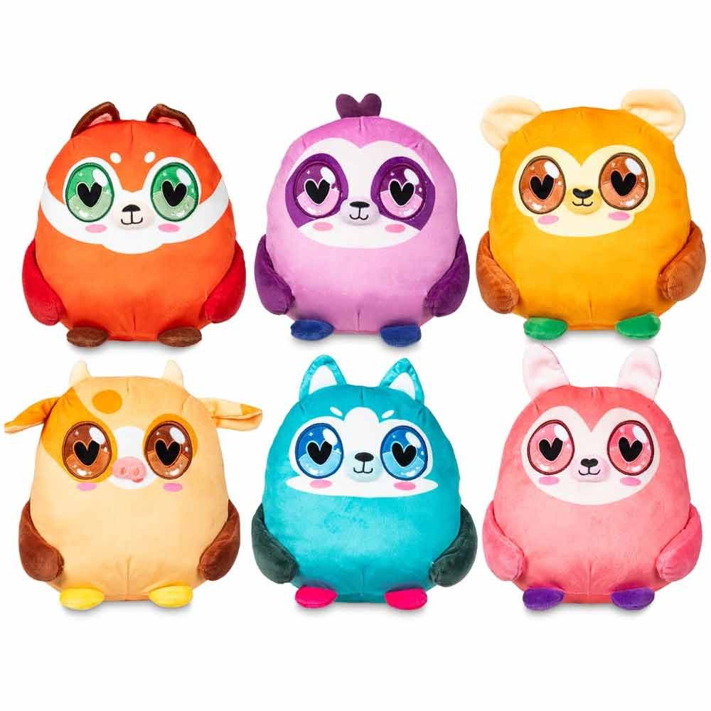 Kuscheltier 6 Stück Süße Kawaii Tiere aus Plüsch - ca. 15 cm