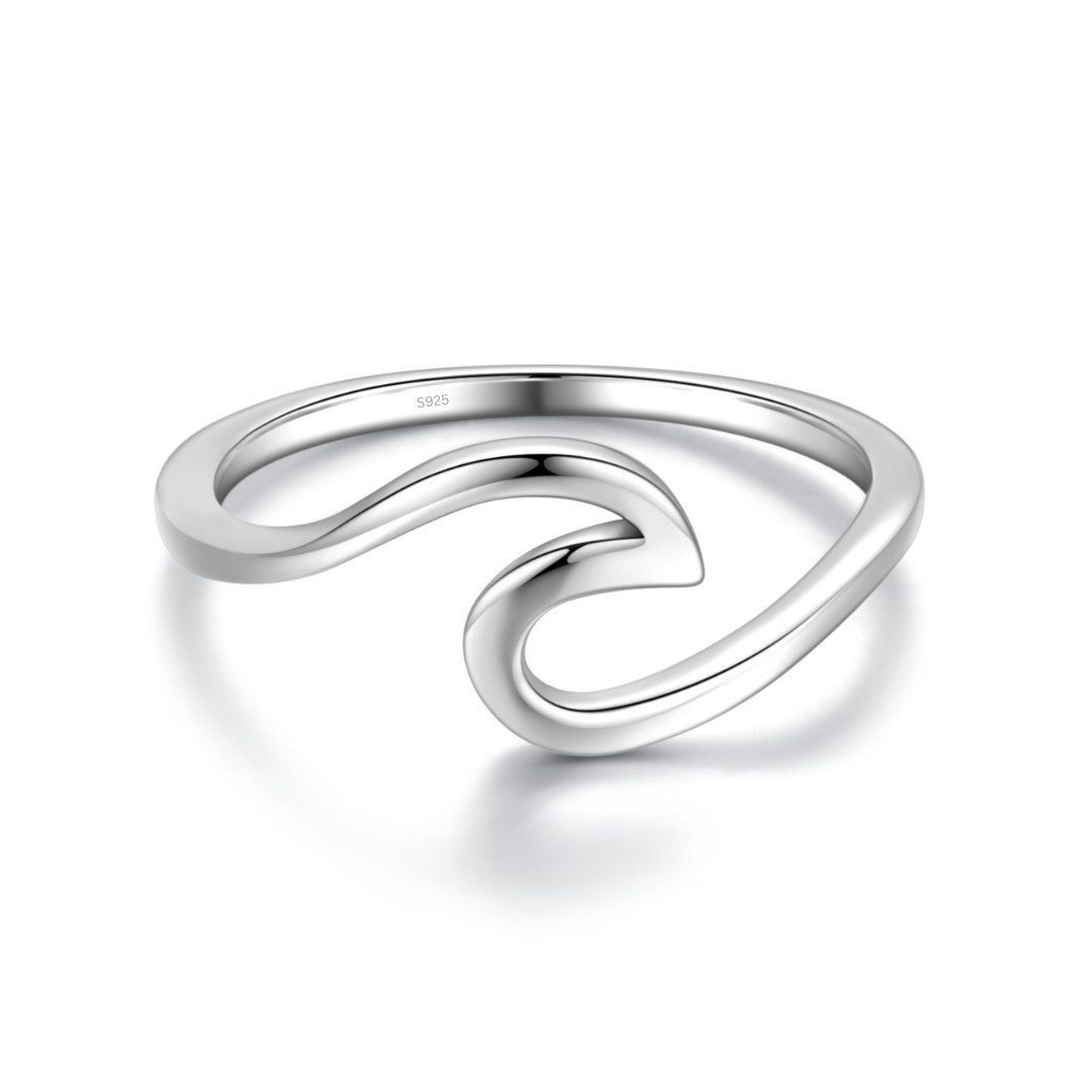 Lisandra Scott Fingerring WAVE Ring aus 925 Sterling Silber Welle Minimalis günstig online kaufen