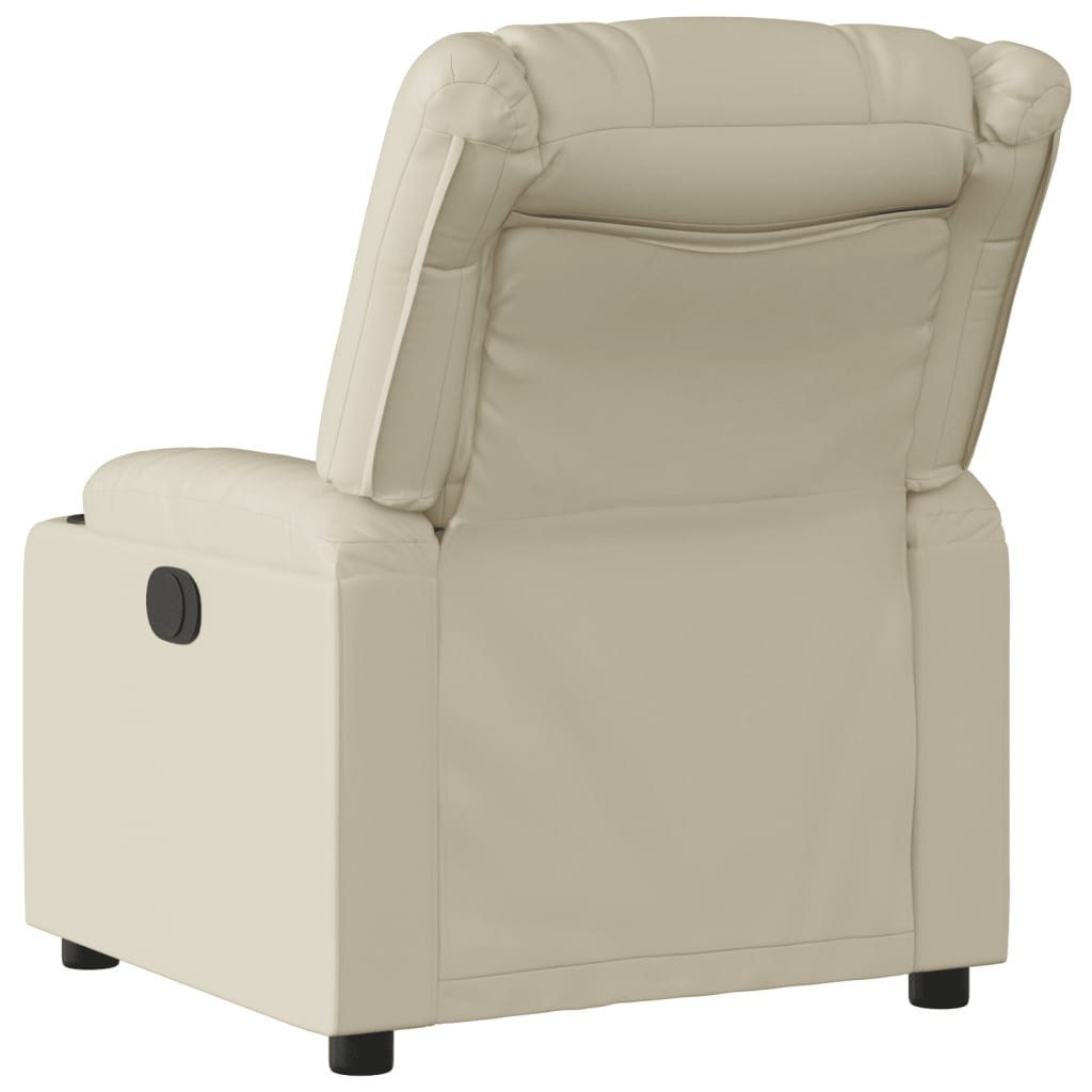 vidaXL Sessel Relaxsessel Creme Kunstleder (1-St) günstig online kaufen