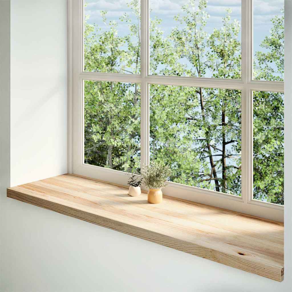 vidaXL Fensterbank Fensterbänke 2 Stk. Unbehandelt 140x40x2 cm Massivholz E günstig online kaufen