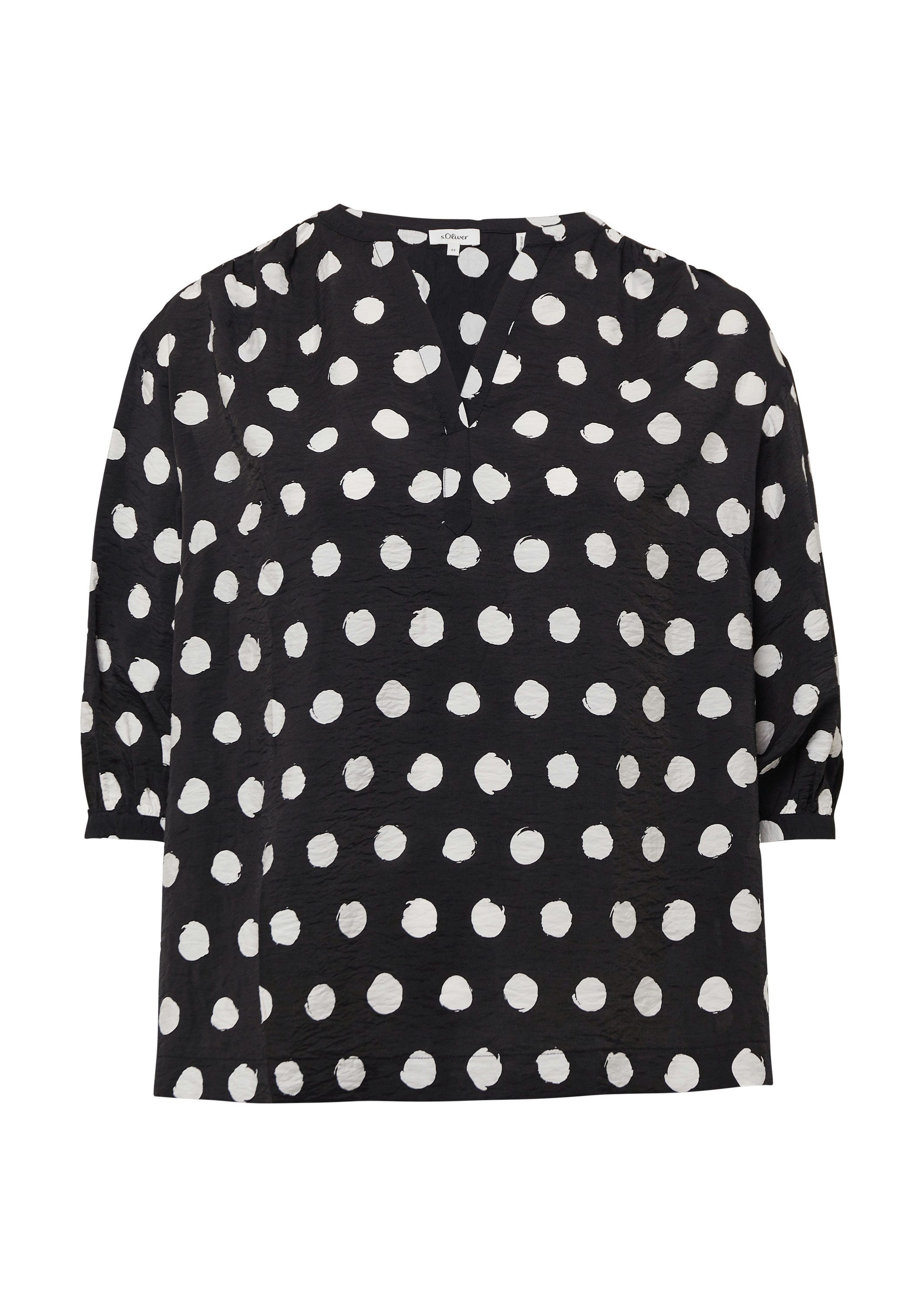 s.Oliver Kurzarmbluse Bluse Strukturierte Bluse aus günstig online kaufen