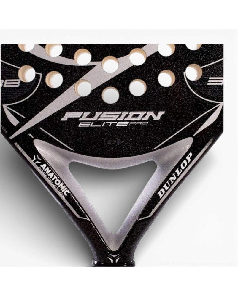 Dunlop Padelschläger Fusion Elite Pro 365g/Rund/Freizeit schwarz/silber