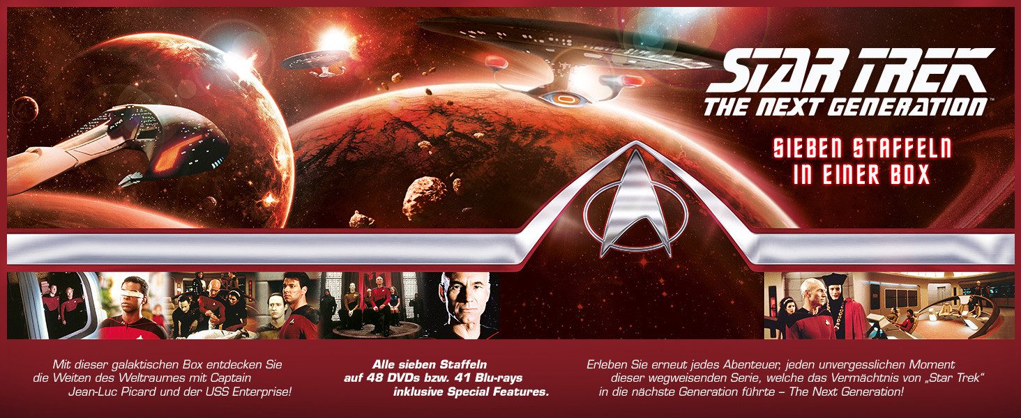 Universal Pictures Blu-ray Star Trek - The Next Generation (The Complete Series), (41-St., Box-Set), Alle 7 Staffeln