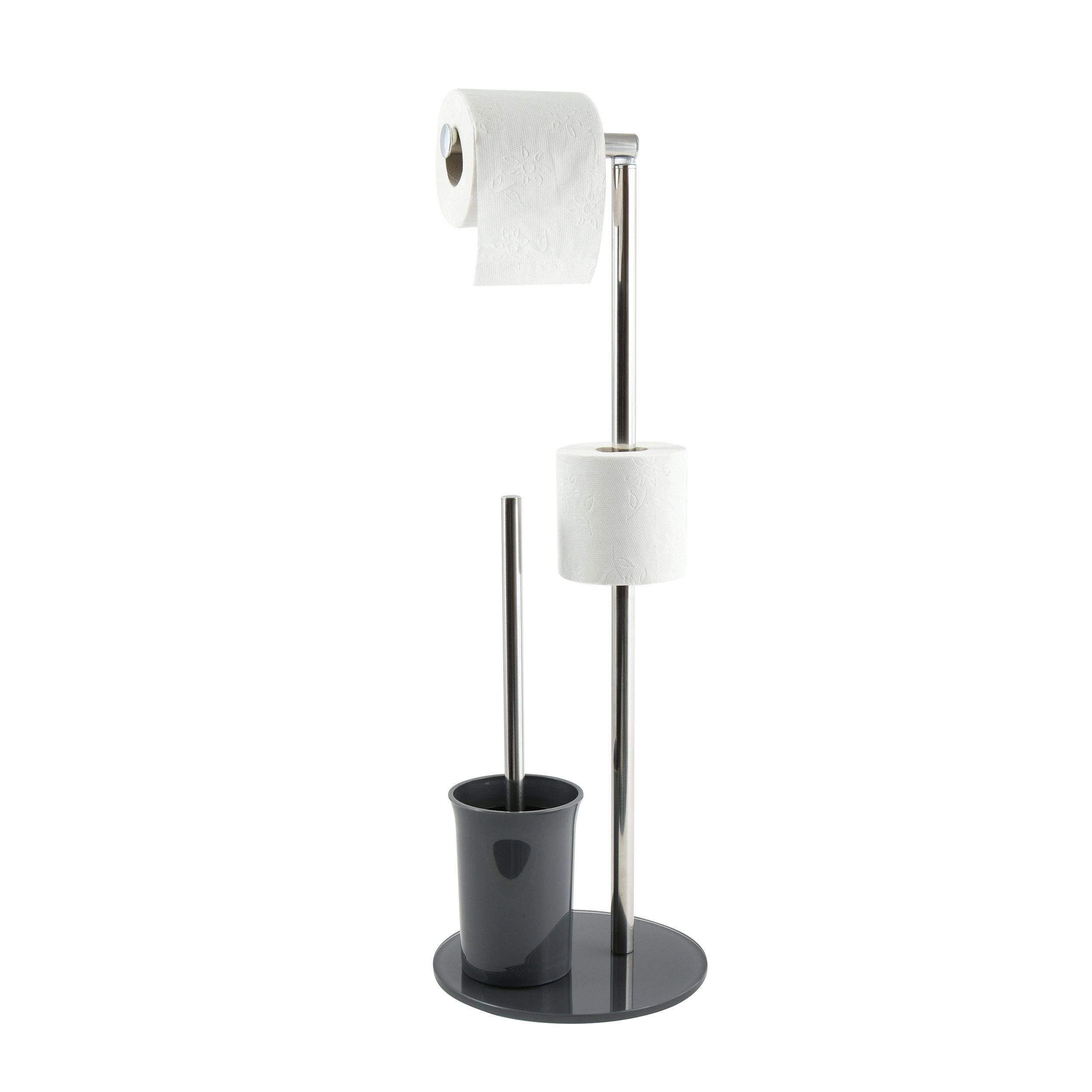 MSV Toilettenpapierhalter BERGAMO, WC Standgarnitur, 3 günstig online kaufen