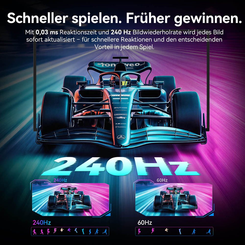 TITAN ARMY G2785S 16:9 QD-OLED QHD 240Hz Gaming-Monitor (2560 × 1440 px, 0.03 ms Reaktionszeit, 240 Hz, QD-OLED)