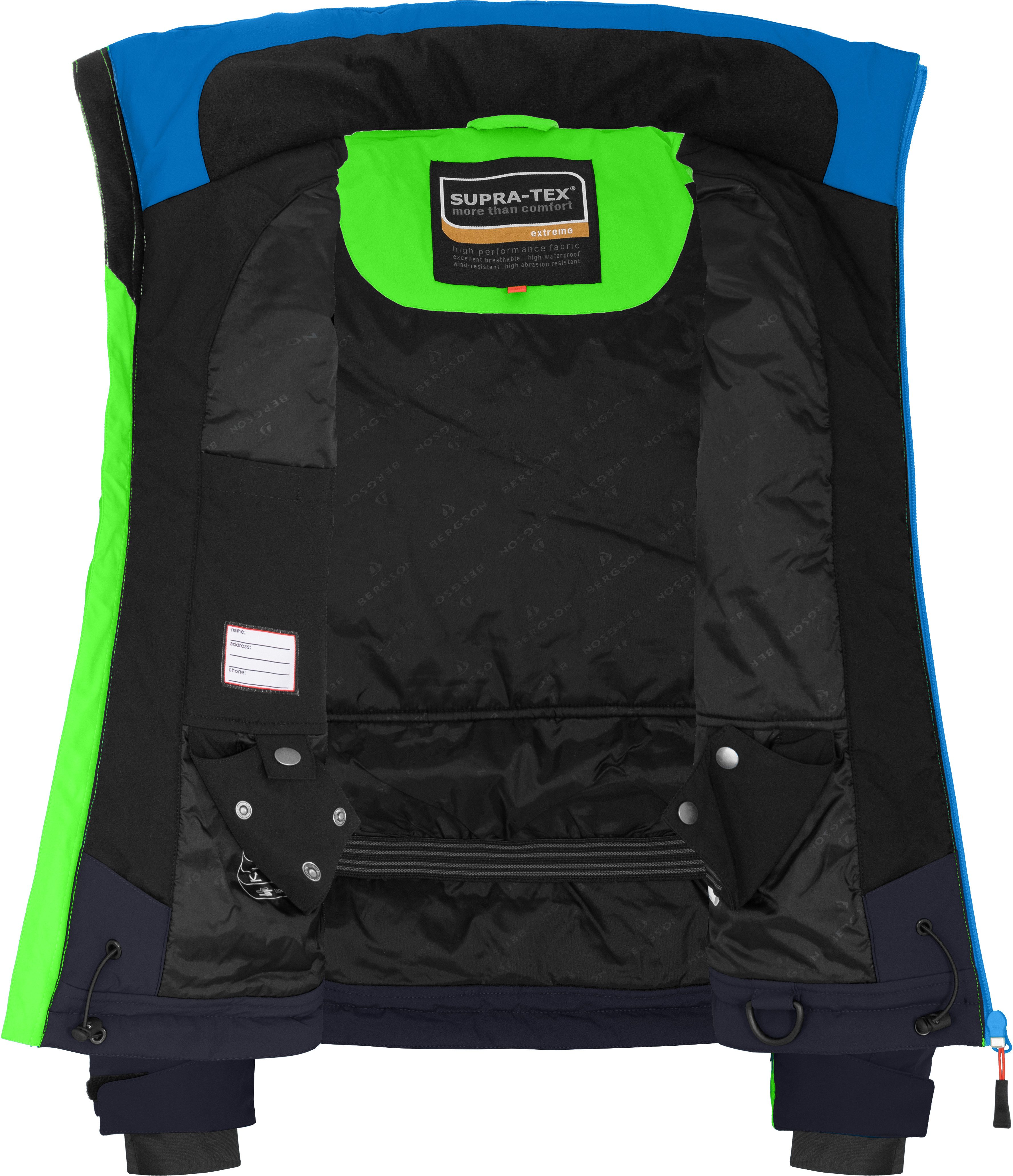 Bergson Skijacke VOLKER neo Kinder Skijacke, die perfekte Skijacke für junge Abenteurer, Normalgr – Bild 5 von 5