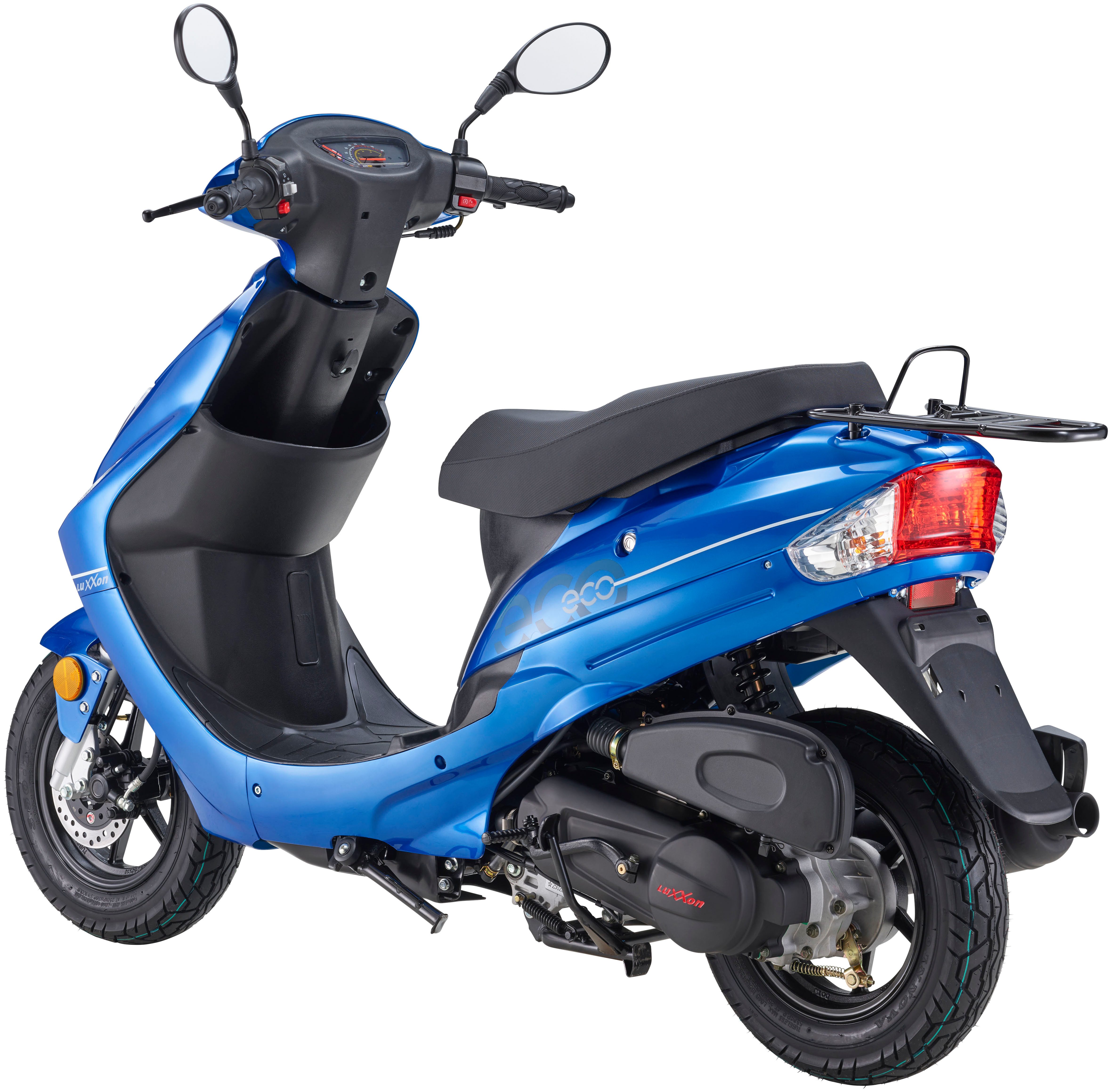 Luxxon Motorroller ECO (45km/h), 50 ccm, City-Roller, EFI, 50 ccm, 45 km/h, Euro 5, (Staufach, Roller, Scooter, Benzin), Euro 5, Kraftstoffeinspritzung (EFI), Lenkerschloss, Cityroller, 3 PS