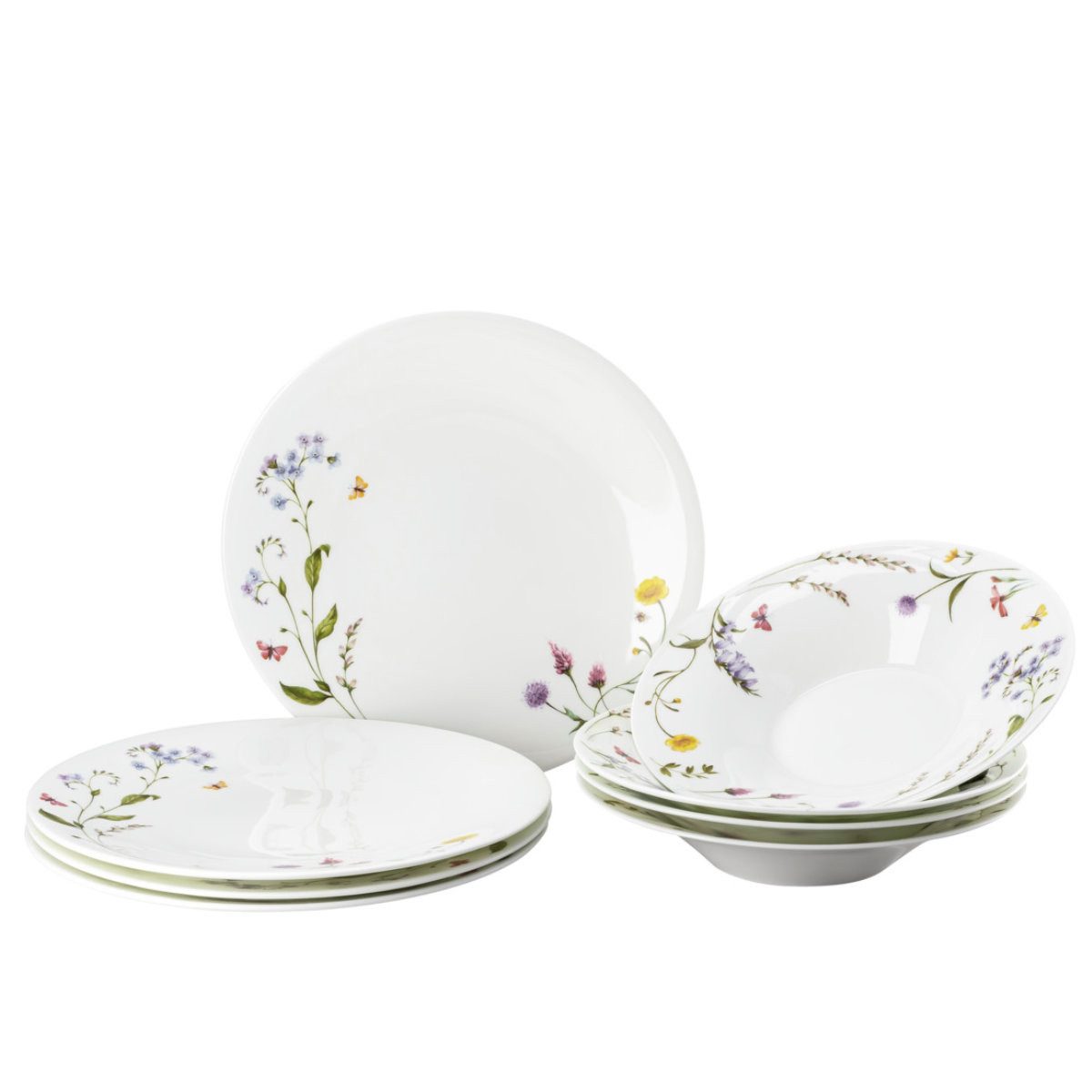 Hutschenreuther Tafelservice Nora Spring Vibes, Bone China, Porzellan, 8-tlg.