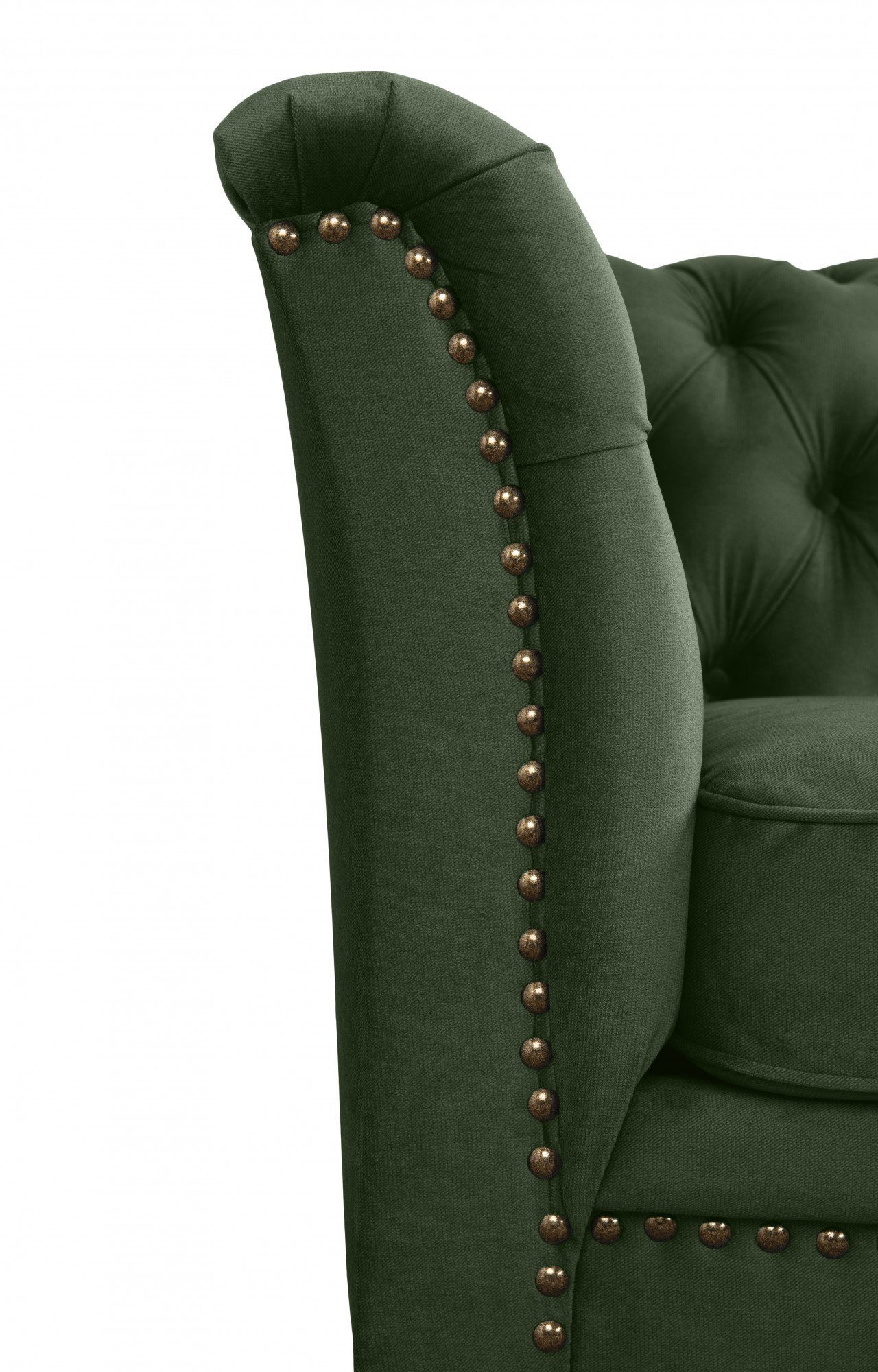 mit 3-Sitzer und Chesterfield typischer Leonique Knopfheftung Lynelle, Nietenbesatz Design