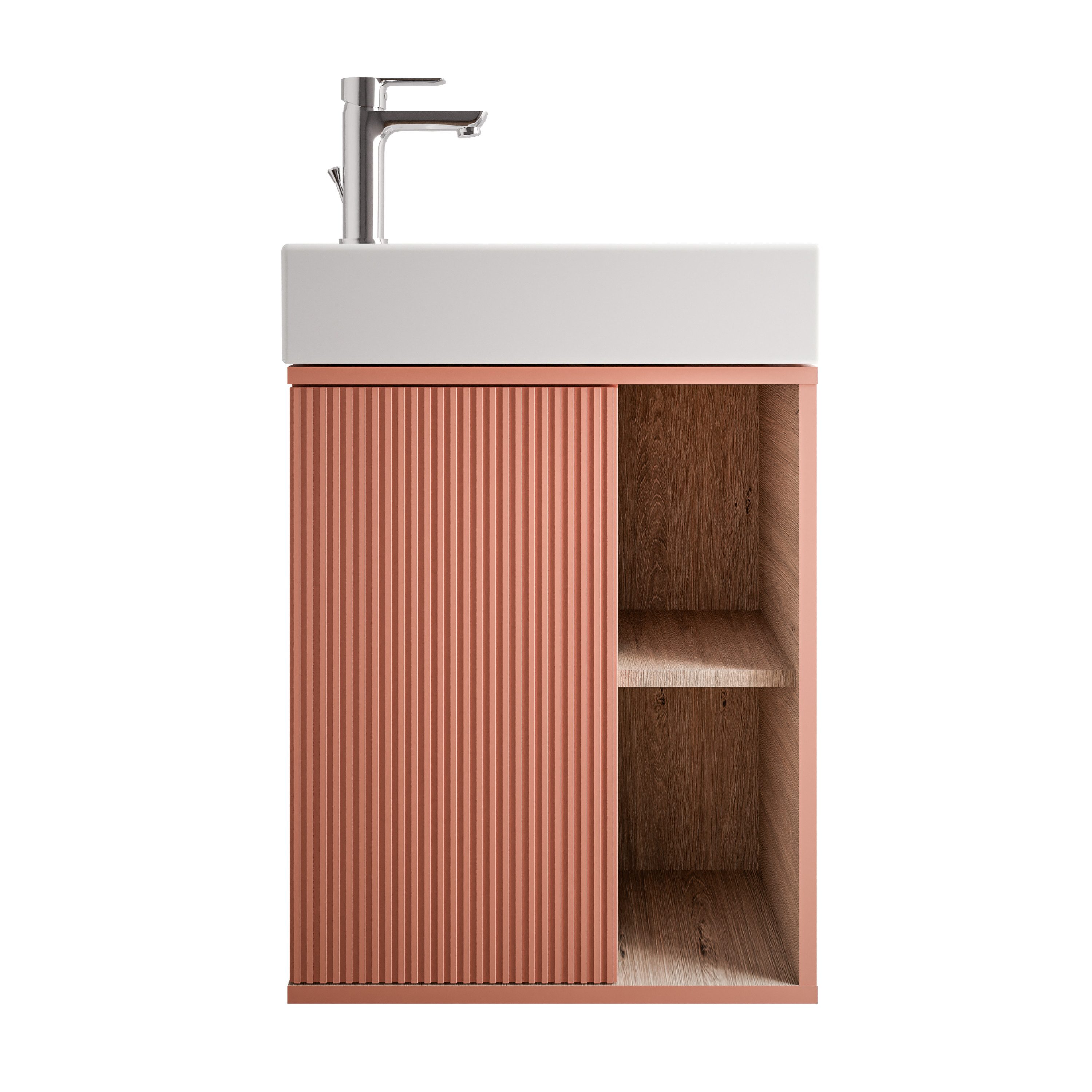 Bernstein Badmöbel-Set BELDIVO, (mit Waschbecken DURAVIT, günstig online kaufen