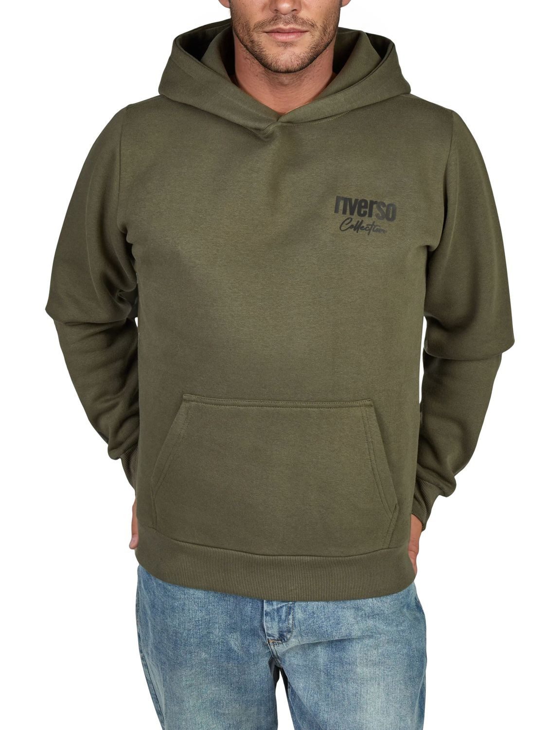 riverso Kapuzenpullover Herren Printed Hoodie RIVScott Regular Fit Streetwear Sweatshirt mit Kapuze