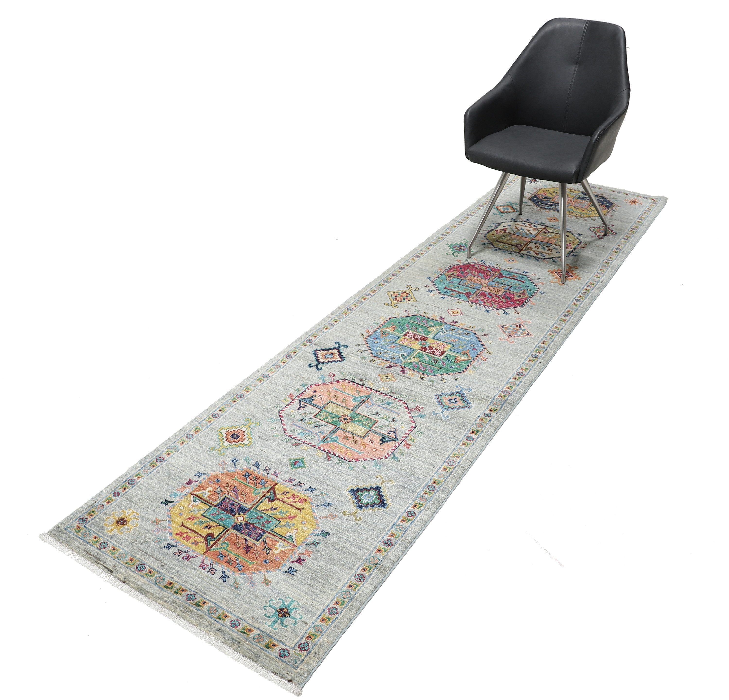 Carpet Avenue Teppich Ziegler Shabargan 290x83, Läufer, Höhe: 7 mm