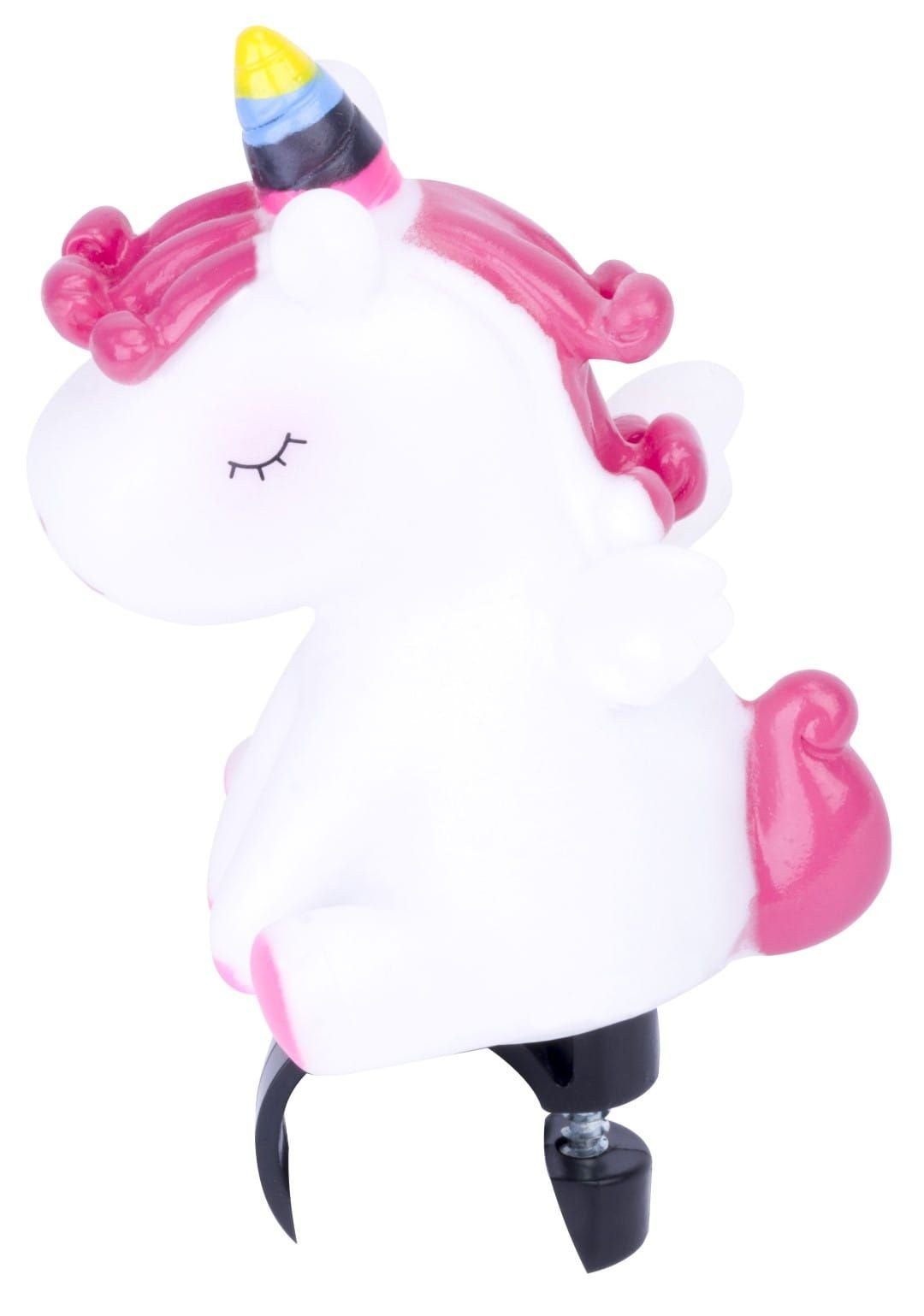 Sun Baby Fahrradklingel Kinder-Fahrradhupe für Lenker Einhorn - Weiß-Rosa