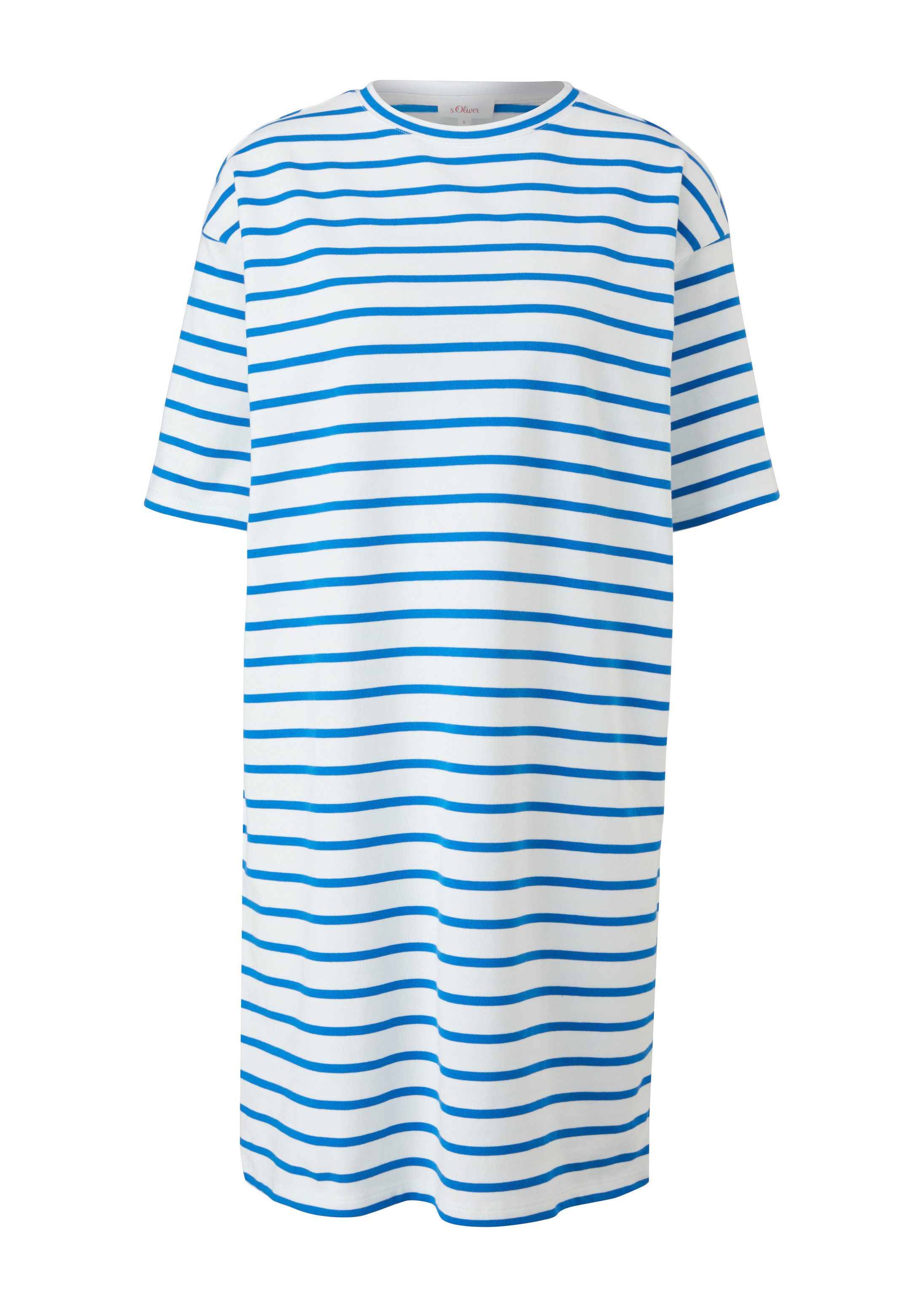 s.Oliver Minikleid Kleid Sweatkleid mit Streifen