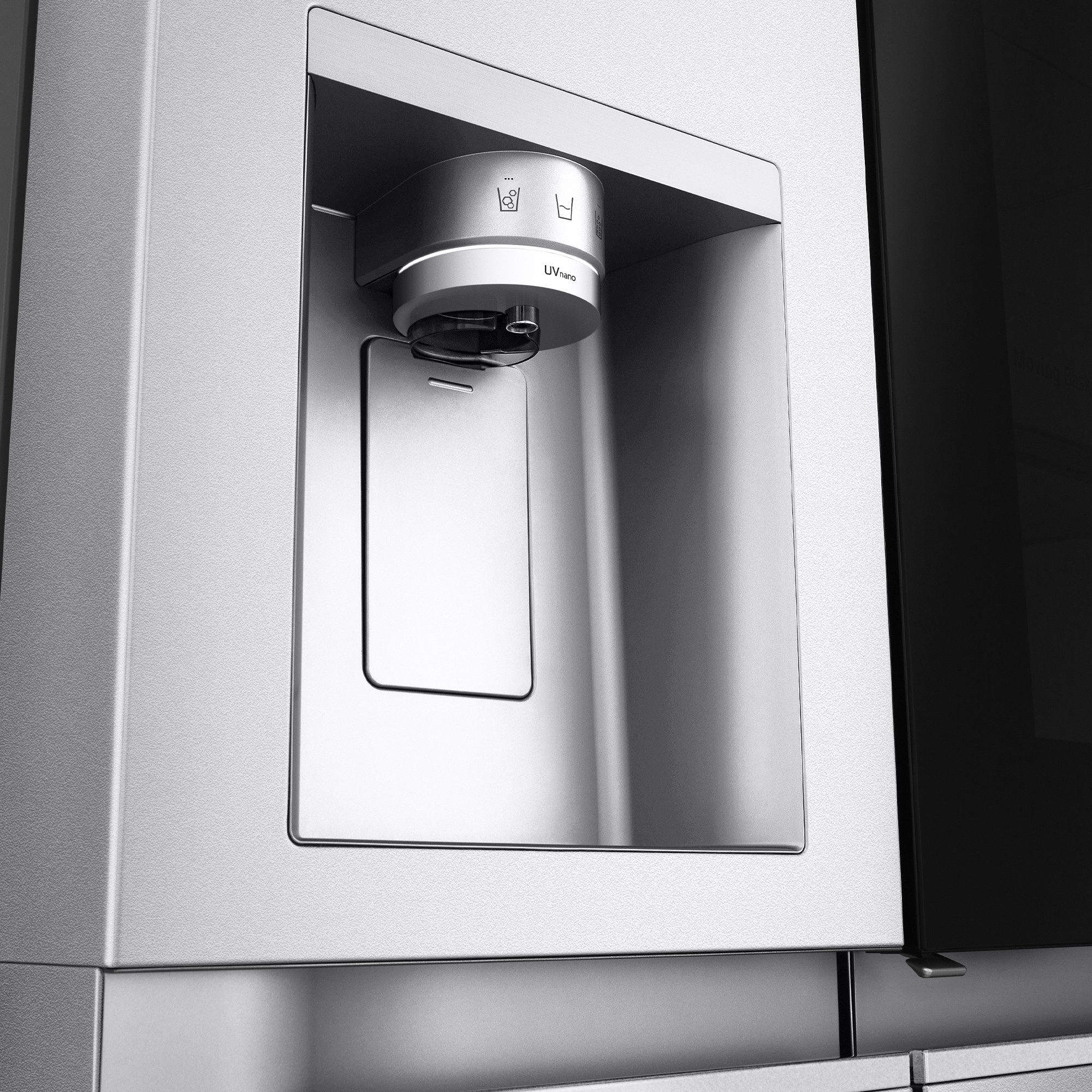 LG Side-by-Side GSXE91MBAD, 179,0 cm hoch, 91,3 cm breit, Side by Side, Smart Inverter Compressor, Eis- und Wasserspender