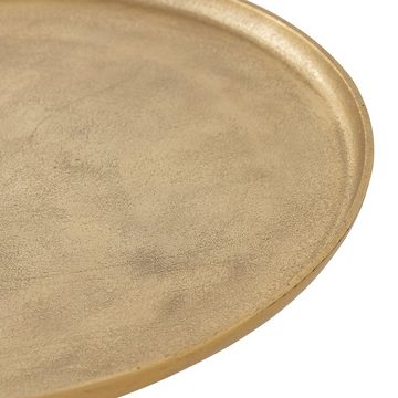 Casamia Beistelltisch Beistelltisch Metall rund ø 44x53 cm Dekotisch Adlon silber oder gold