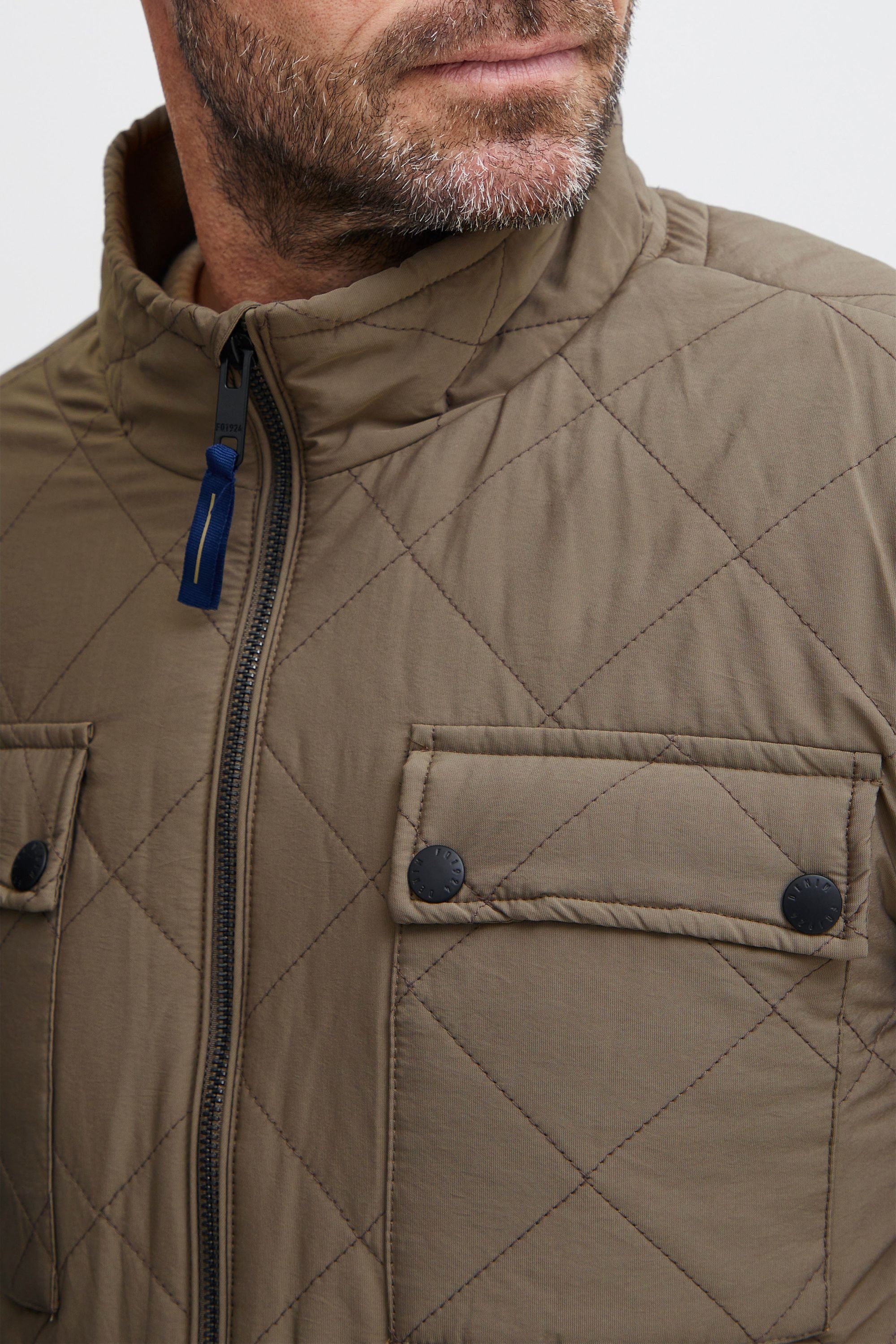 FQ1924 Steppjacke FQJacob Modische Steppjacke mit Umlegekragen