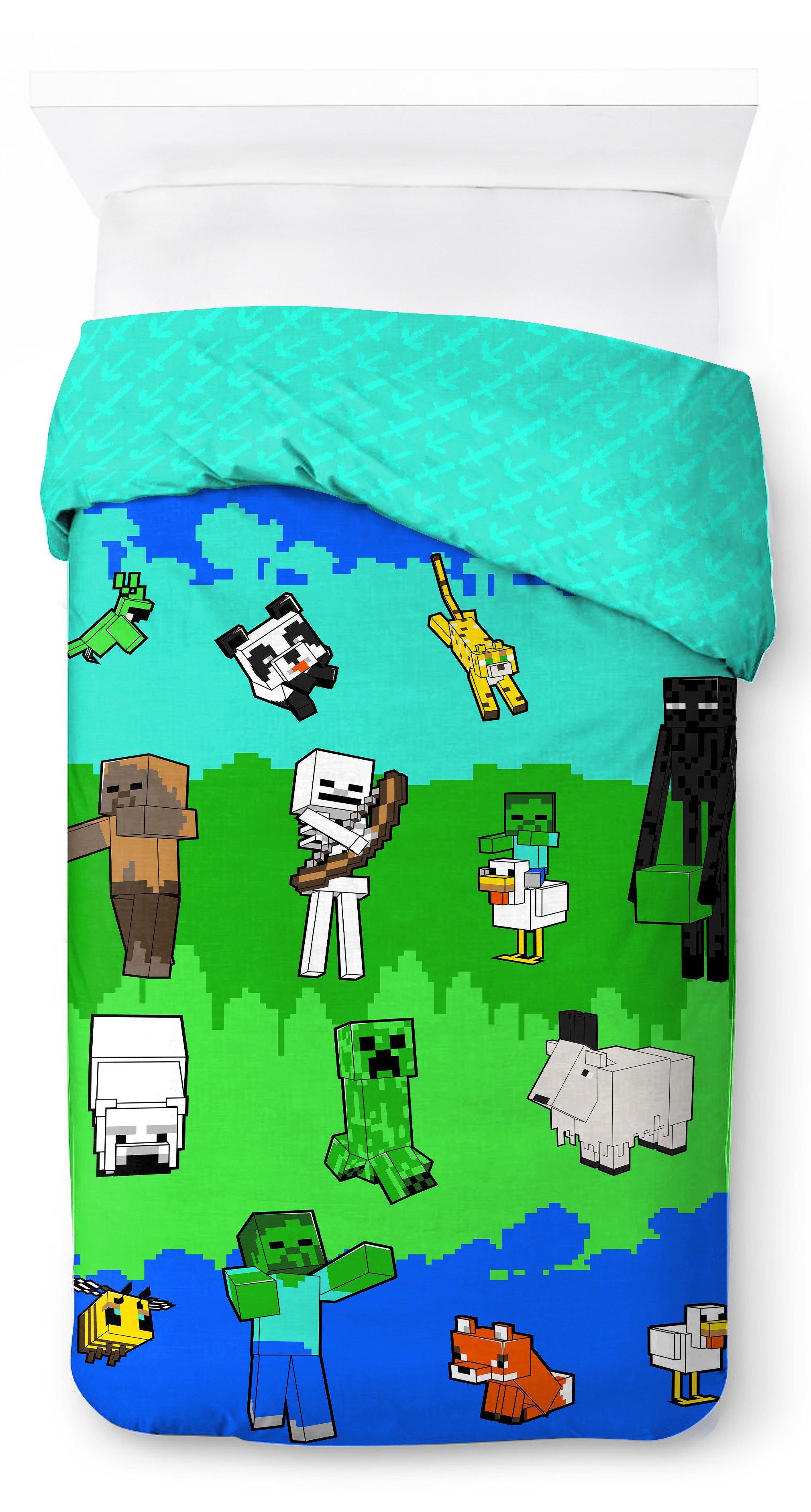 Minecraft Kinderbettwäsche Minecraft Creative, Linon, 2 teilig, 100% Baumwolle