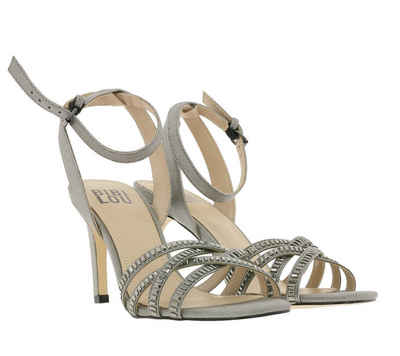 Bibi Lou BIBI LOU Absatz-Sandalette schicke Damen Party-Sandalen Sommer-Schuhe mit Ziersteinchen Silber Outdoorschuh