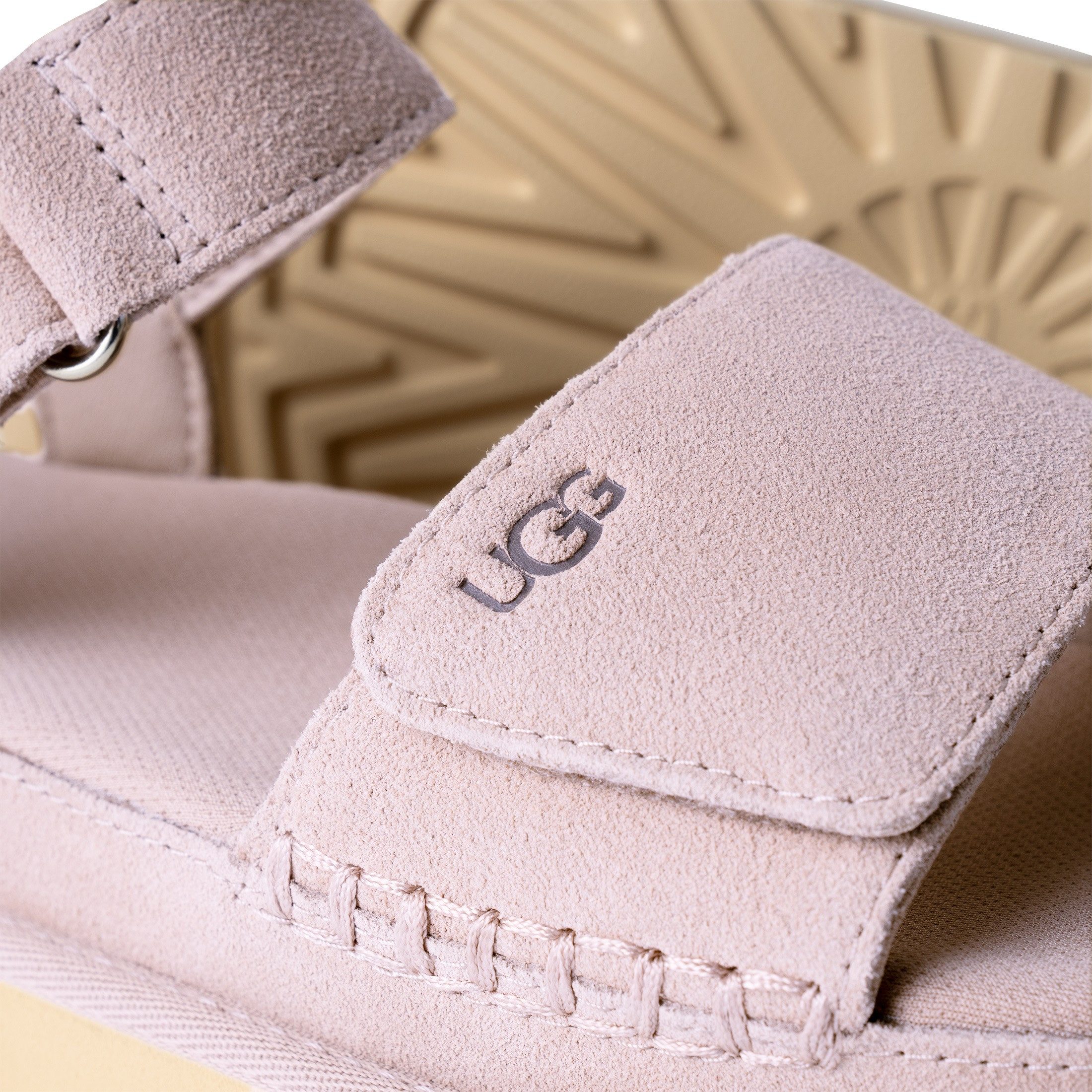 UGG W GOLDENSTAR Plateausandale, Plateausandale, Sandalette mit Klettversch günstig online kaufen