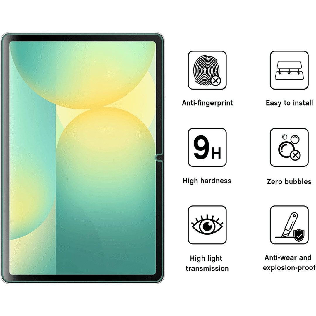 SmartUP Displayschutzglas 2X Schutzglas für Samsung Galaxy Tab S10 FE Display Panzerfolie Full für Samsung Galaxy Tab S10 FE – Bild 2 von 5