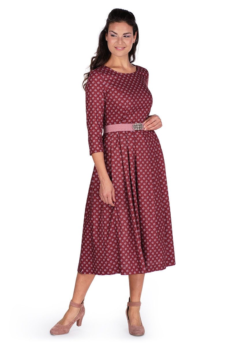 Herbert Hahn Ledergürtel Stretchgürtel Damen - BLÜTENTANZ - rosa, beige, shadow – Bild 5 von 5