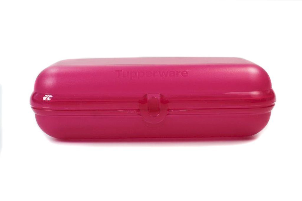 TUPPERWARE Lunchbox Maxi-Twin pink Brotdose Behälter + SPÜLTUCH, Snackbox