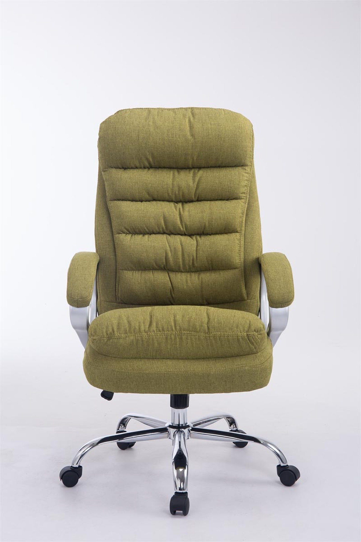 Metall bequemer Vancom Sitz: Rückenlehne Bürostuhl 360° drehbar Stoff und XXL), - (Schreibtischstuhl, chrom grün Drehstuhl, Chefsessel, TPFLiving höhenverstellbar Gestell: - mit Bürostuhl