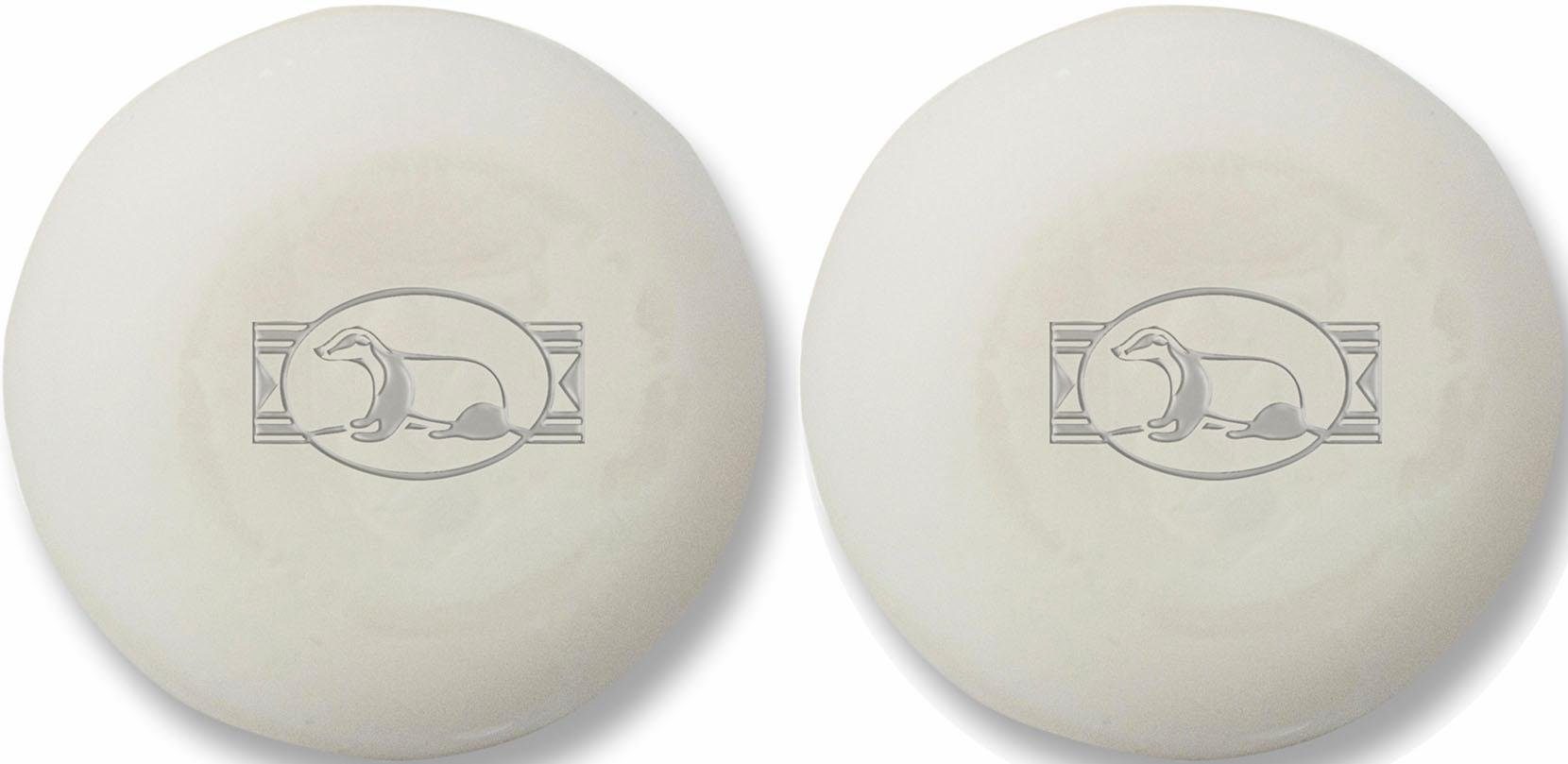 Golddachs Rasierseife Classic, 2-tlg., Sorgt für eine leichte, gründliche Rasur, Schaum ist dicht und cremig.