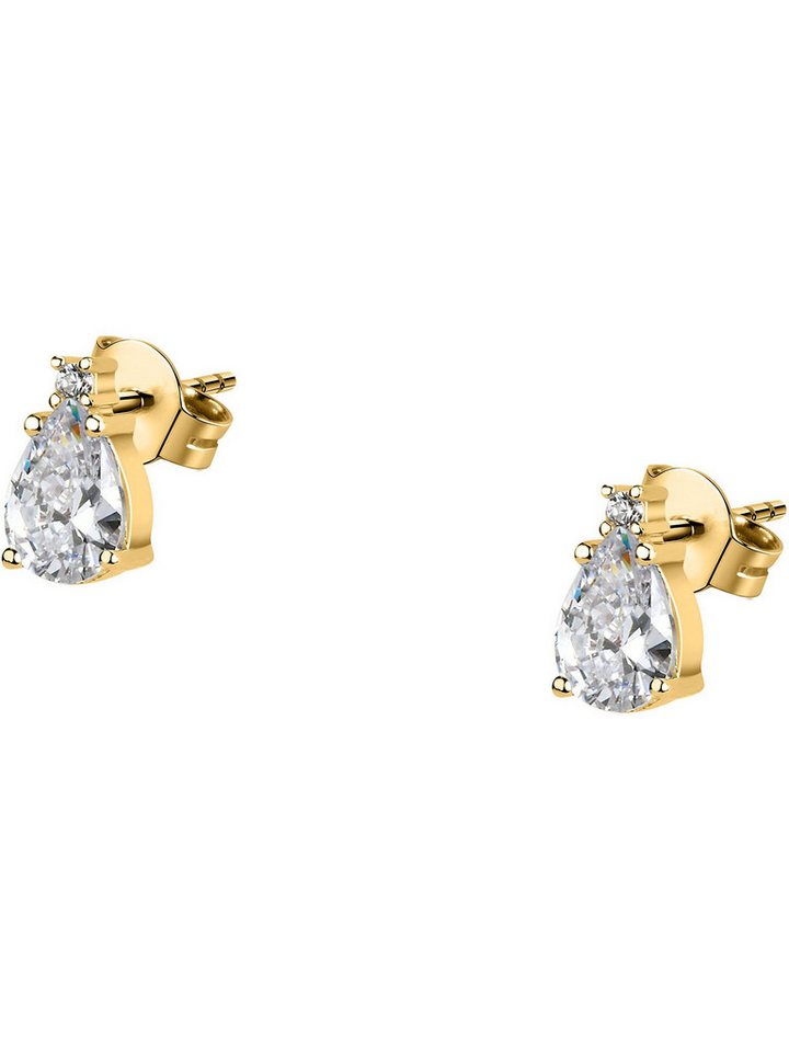 FAVS Paar Ohrstecker FAVS Damen-Ohrstecker 925er Silber 2 Zirkonia