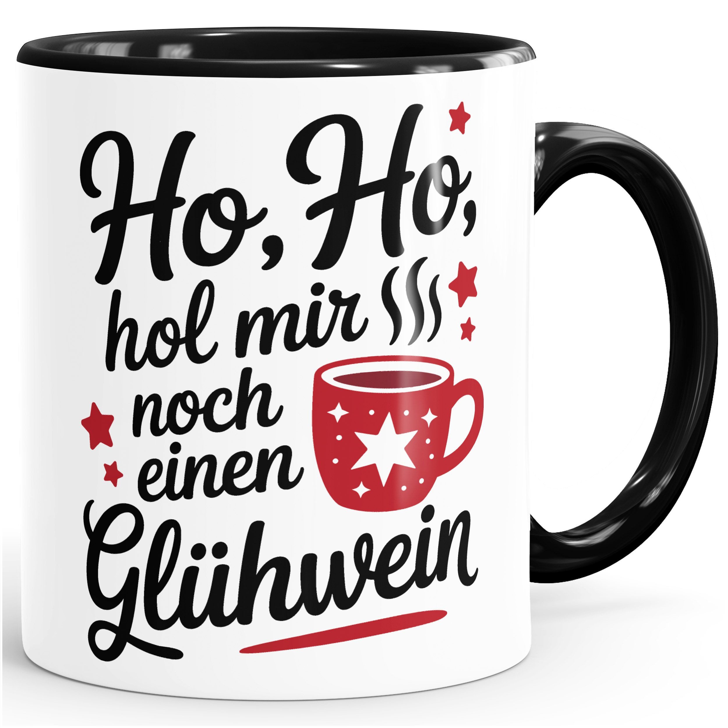 MoonWorks Tasse Weihnachts-Tasse mit Glühwein Spruch – witziges Geschenk für, Keramik