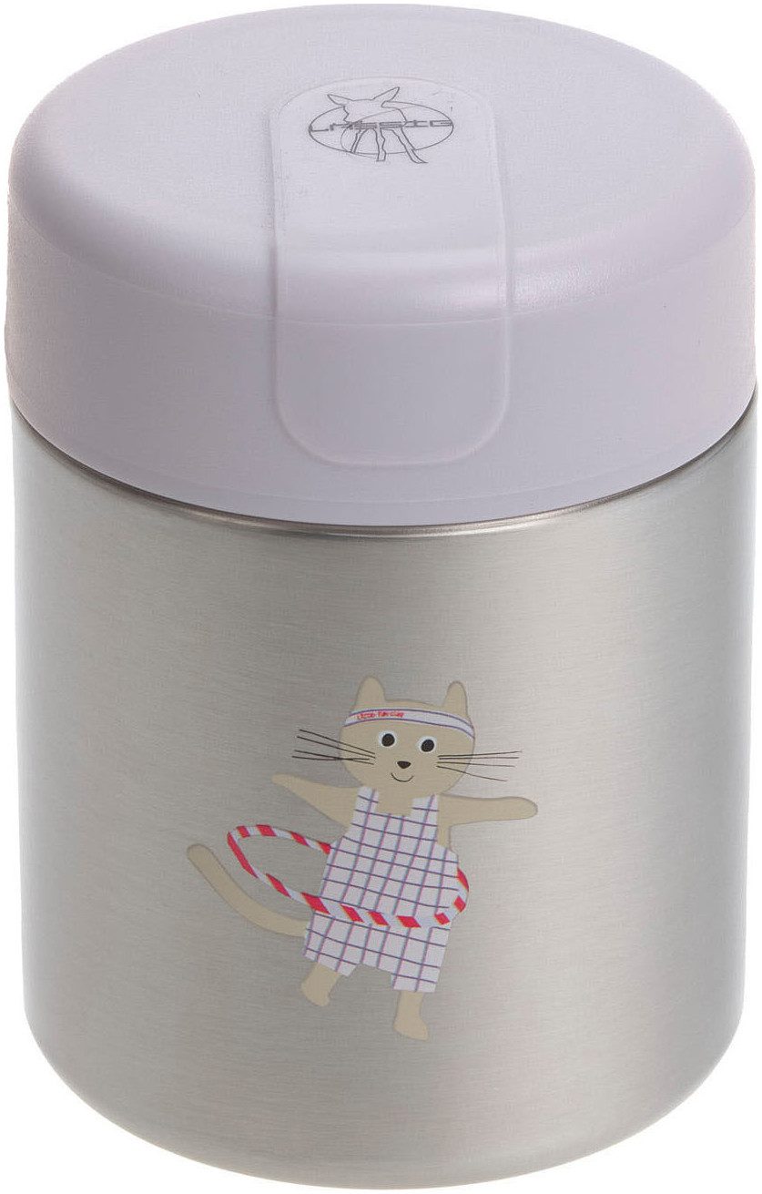 LÄSSIG Thermobehälter Tiny Team Cat, Edelstahl, Silikon, (1-tlg)