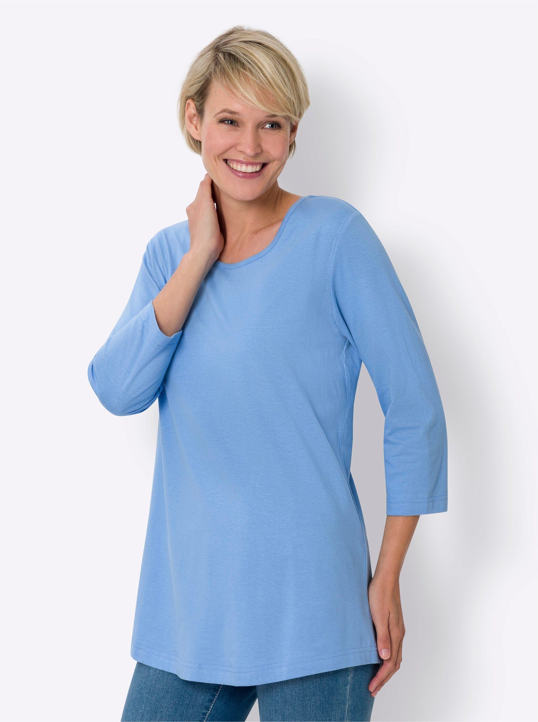 Sieh an! T-Shirt Longshirt (2-tlg) günstig online kaufen