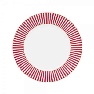 PiP Studio Frühstücksteller Dessertteller Royal Stripes Dark Pink (17 cm)
