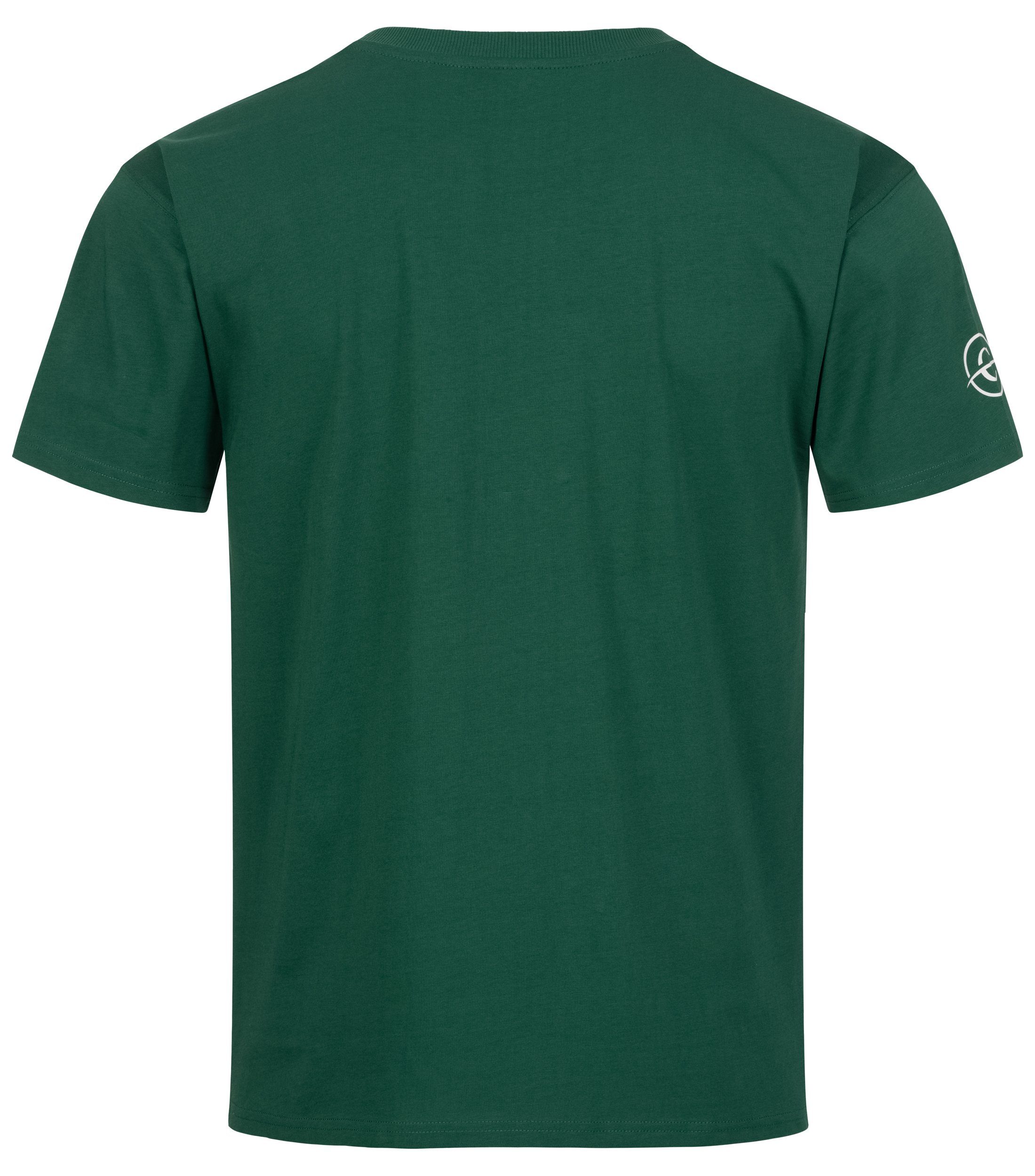Baumwolle Brusttasche Chilled Grün Mercury Rundhals T-Shirt Freizeit mit Shirt/