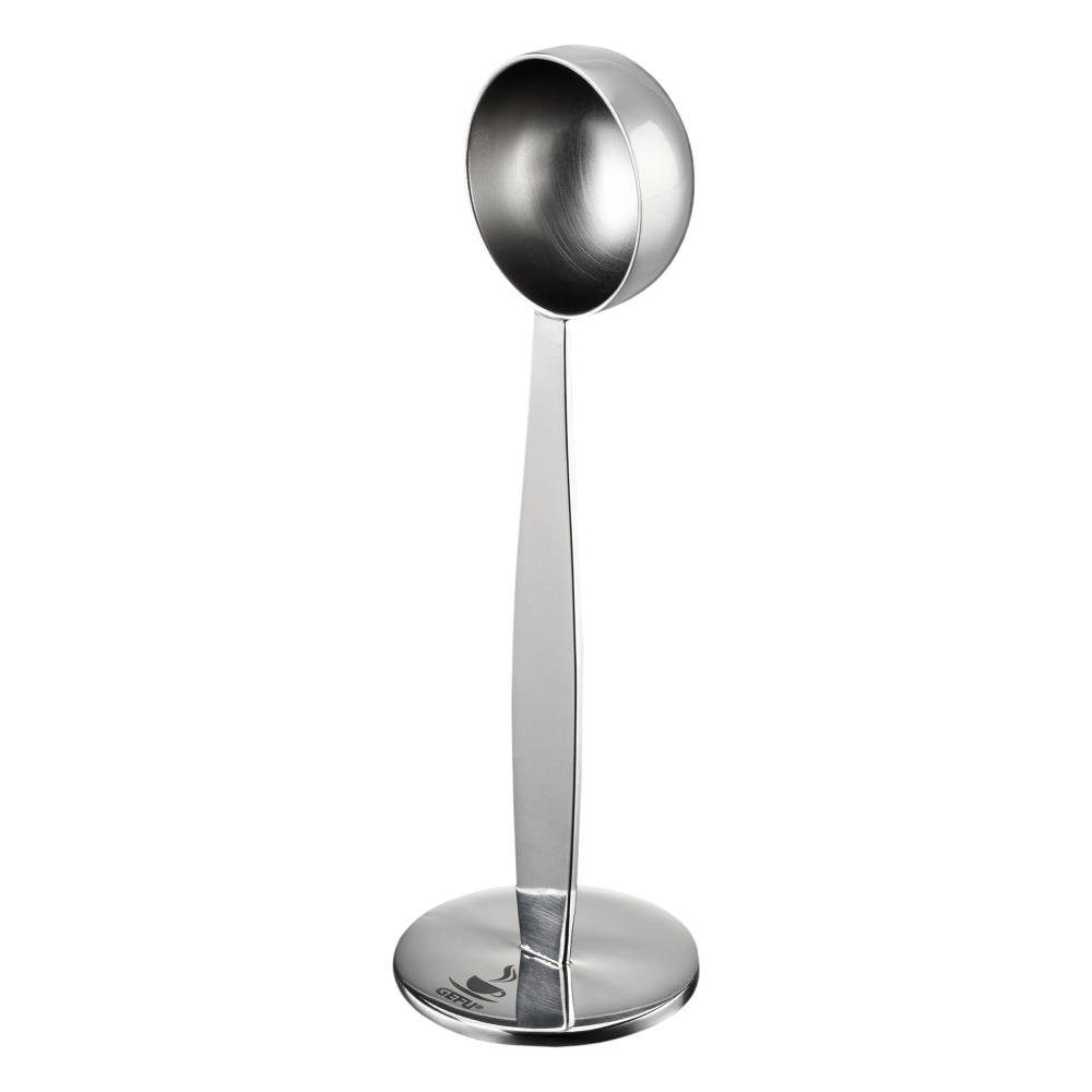 GEFU Messlöffel Tamper mit Kaffeemaß Tamino, Edelstahl, 2-in-1