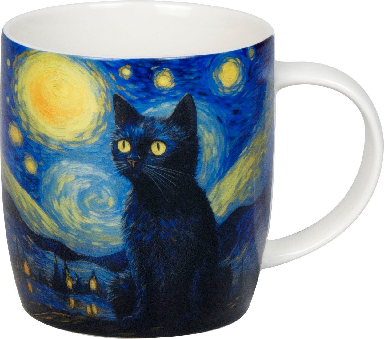Könitz Tasse Arty Animals Van Gogh's Cat 0,35 L Porzellan, 1-tlg.