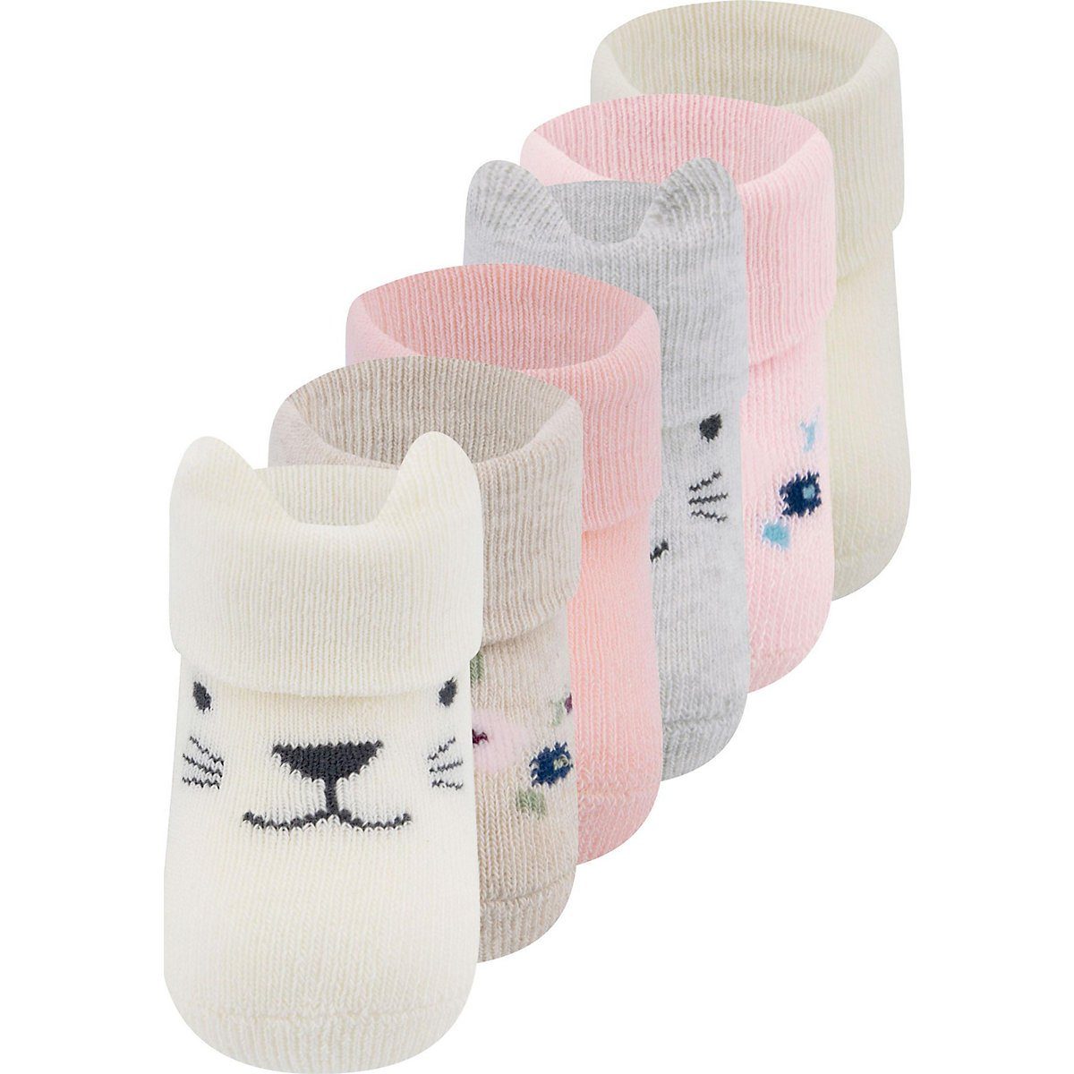 SATINIOR 6 Paar Säuglings Spitzen Socken Baby Rüschen Socken Ösen Kleid Socken für Neugeborene Kleinkind Mädchen 