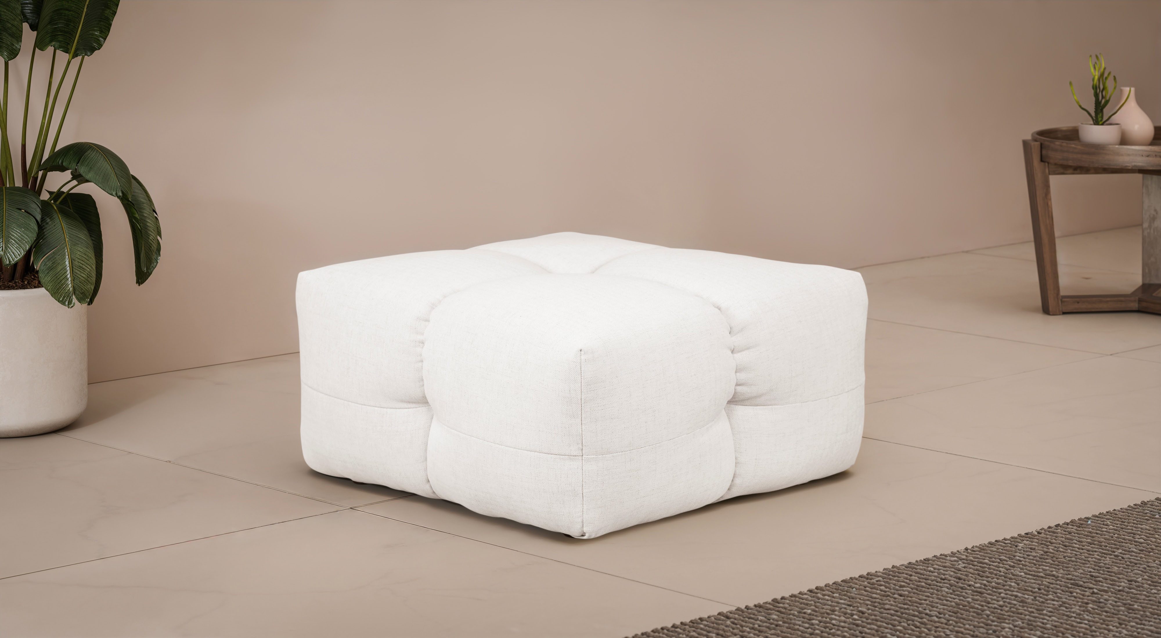 LeGer Home by Lena Gercke Polsterhocker TALISHA Sitzhocker, moderne Steppung, Maße: 84/93/43 cm, hoher Sitzkomfort, gemütlich und modern, aufwendig gepolstert