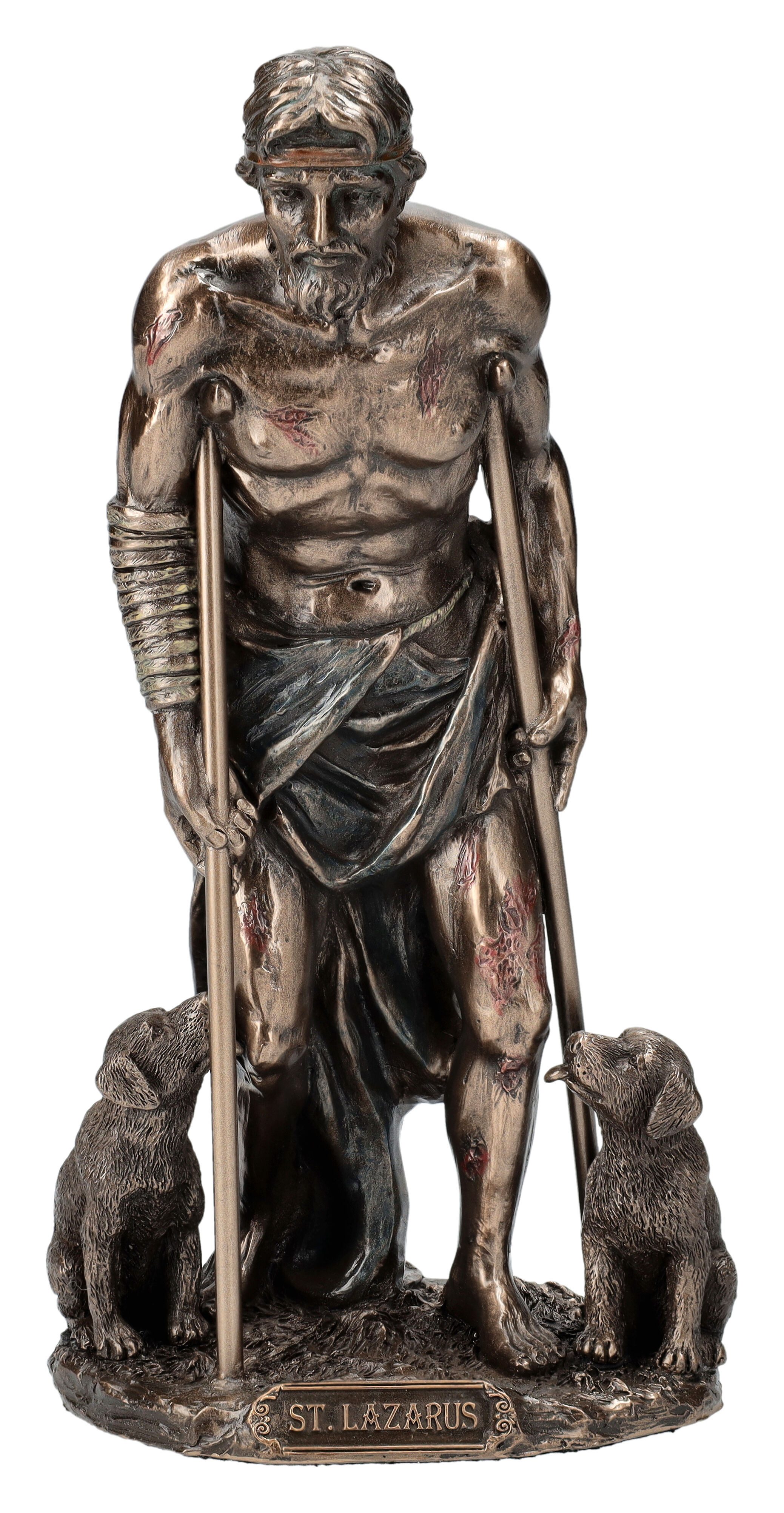 Dekofigur Heiliger Lazarus Figur - Veronese - christliche Dekofigur Dekoration