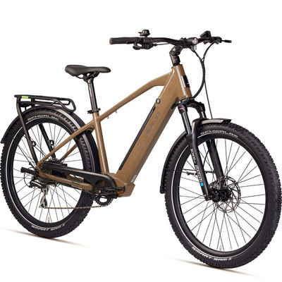 DERUIZ E-Bike Marble SUV, 27,5 Zoll Ebike MTB Bereifung, 8 Gang SHIMANO SHIMANO ACERA 11-32Z Schaltwerk, Heckmotor, 644 Wh Batterie, (48V), Maximal 150 km Fahrleistung, Kraft und sportlichkeit