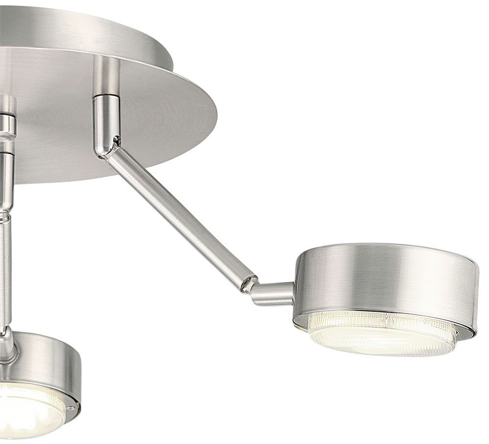 etc-shop LED Deckenleuchte, Leuchtmittel nicht inklusive, Deckenleuchte 3 Flammig Deckenlampe Strahler schwenkbar Spotleuchte