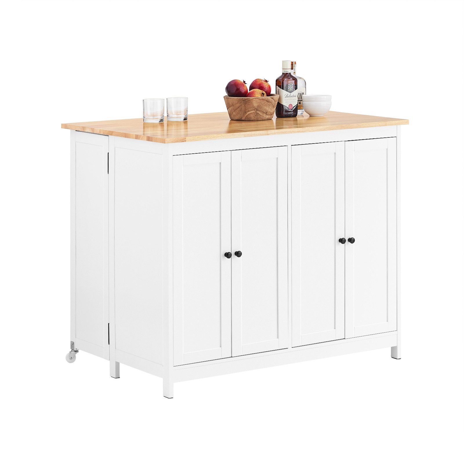 SoBuy Küchenbuffet KNL10 Kücheninsel mit Arbeitsfläche günstig online kaufen
