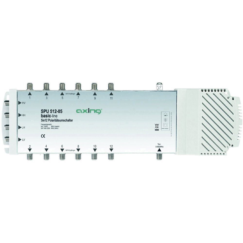 SAT-Multischalter Axing SPU 512-05 SAT Multischalter Eingänge (Multischalter): 5 (4 SAT/