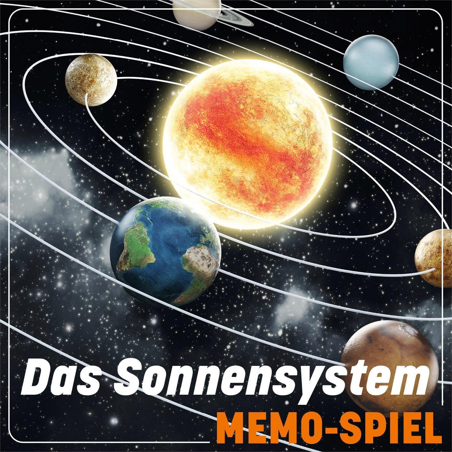 - - und Unser Sterne Memo-Spiel Das Sonnensystem Planeten Spiel,